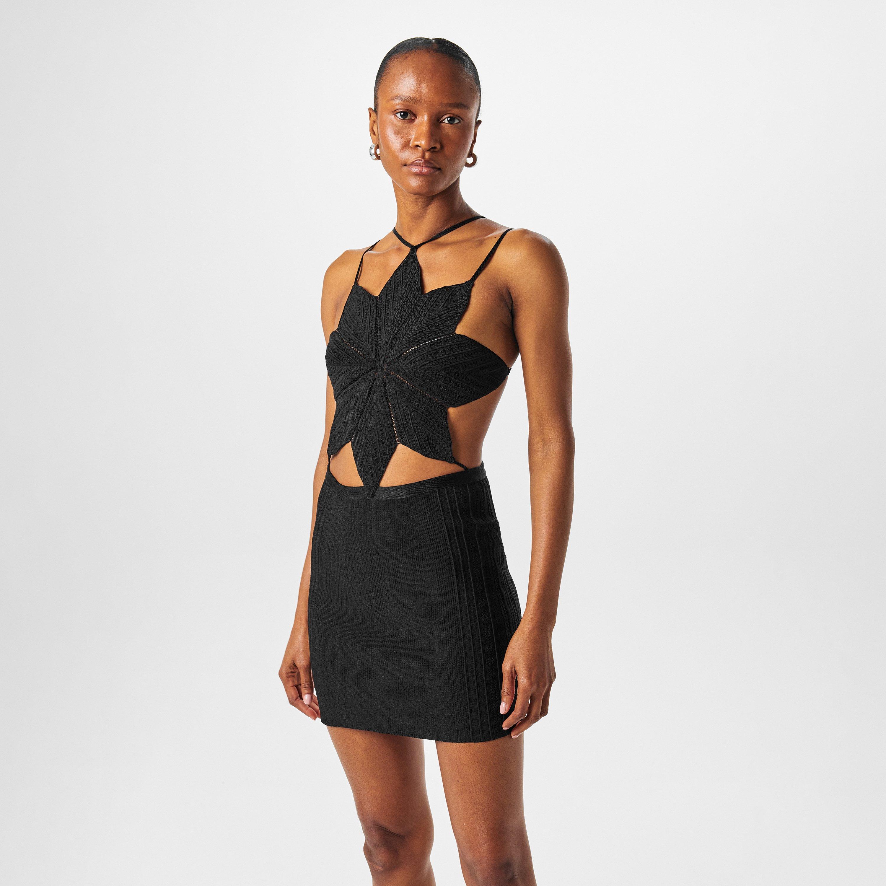 Black - GIVENCHY - Silk Knit Star Dress - 3