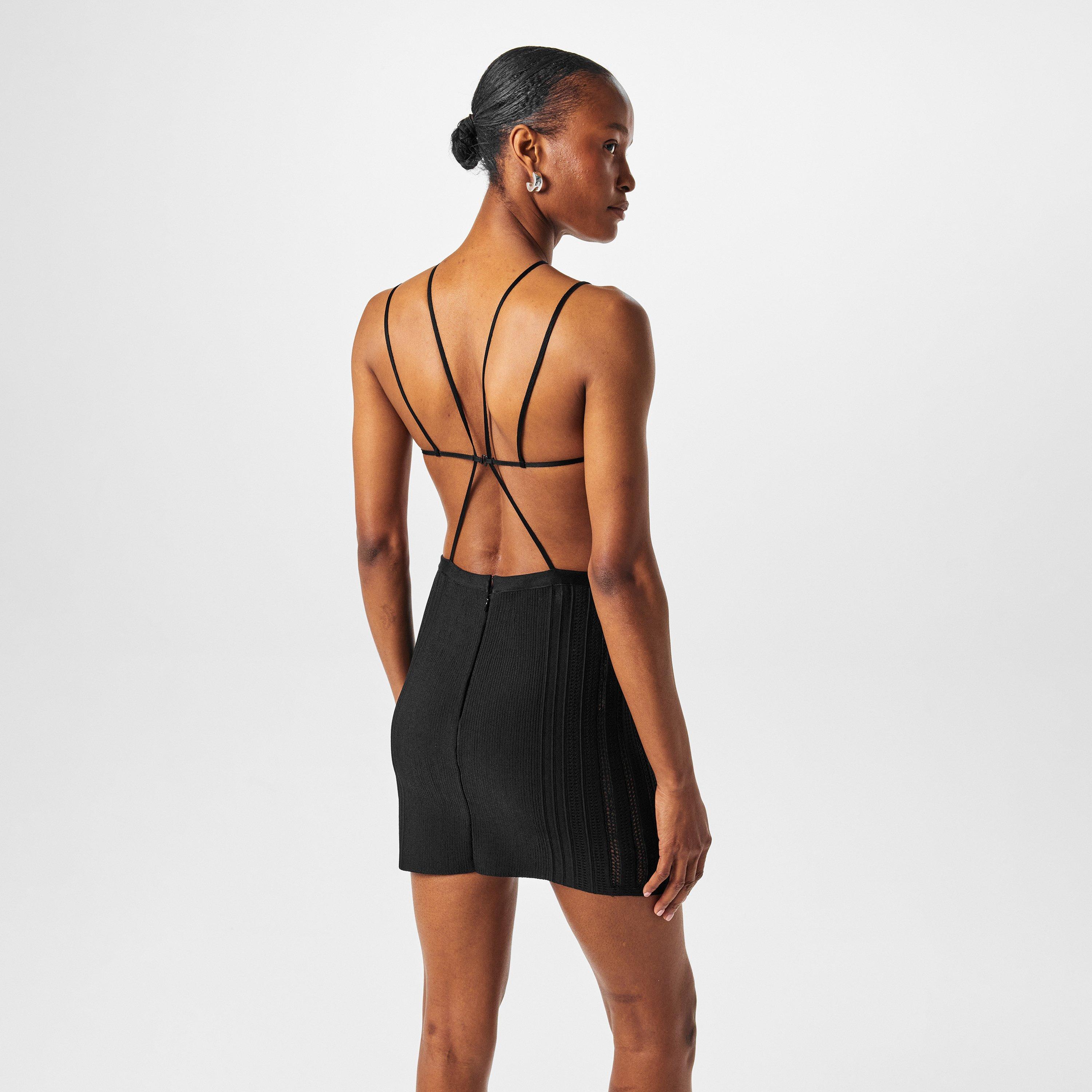 Black - GIVENCHY - Silk Knit Star Dress - 4