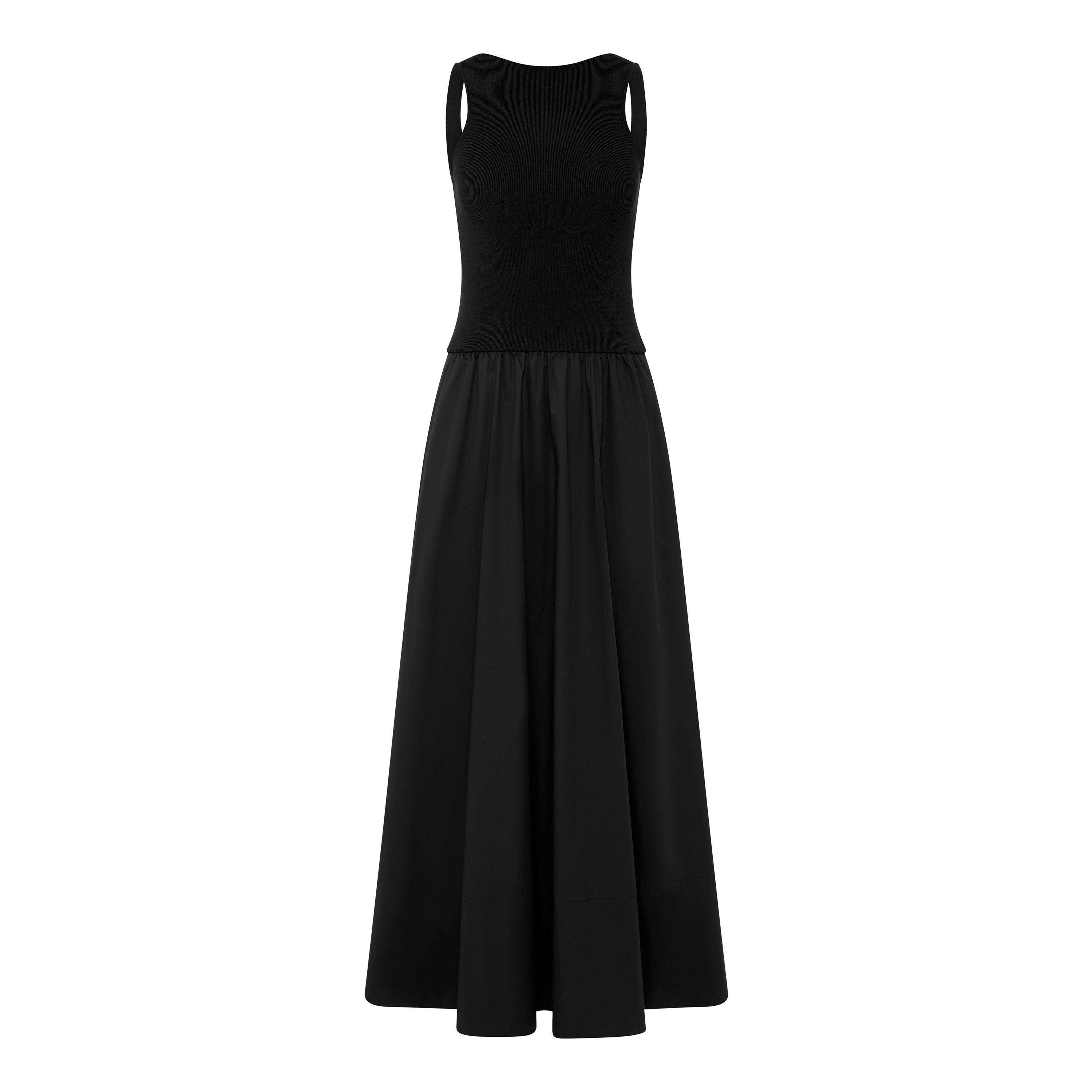 Black - St. Agni - Women's Cutout A Line Dress - 1