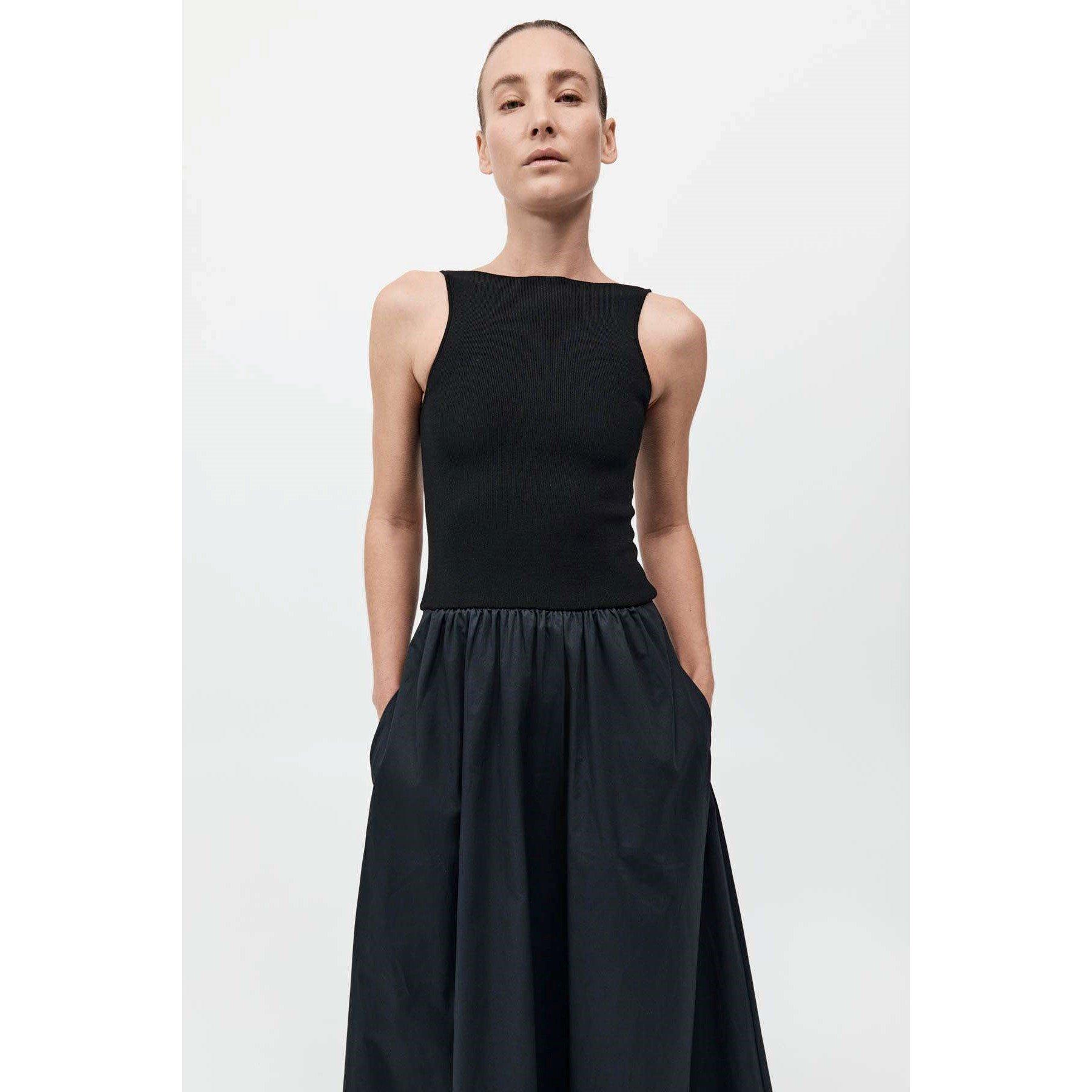 Black - St. Agni - Women's Cutout A-Line Dress - 4