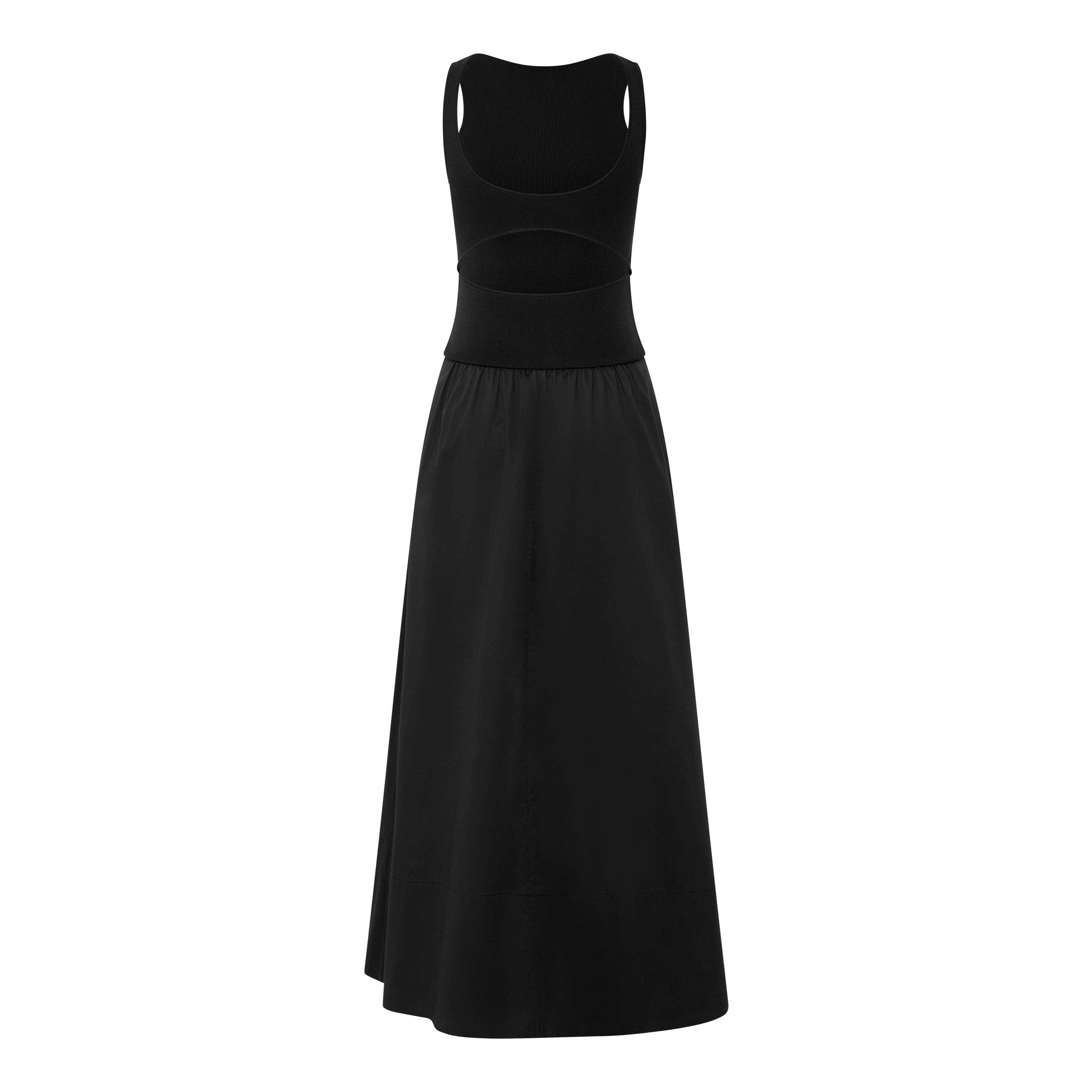 Black - St. Agni - Women's Cutout A-Line Dress - 6