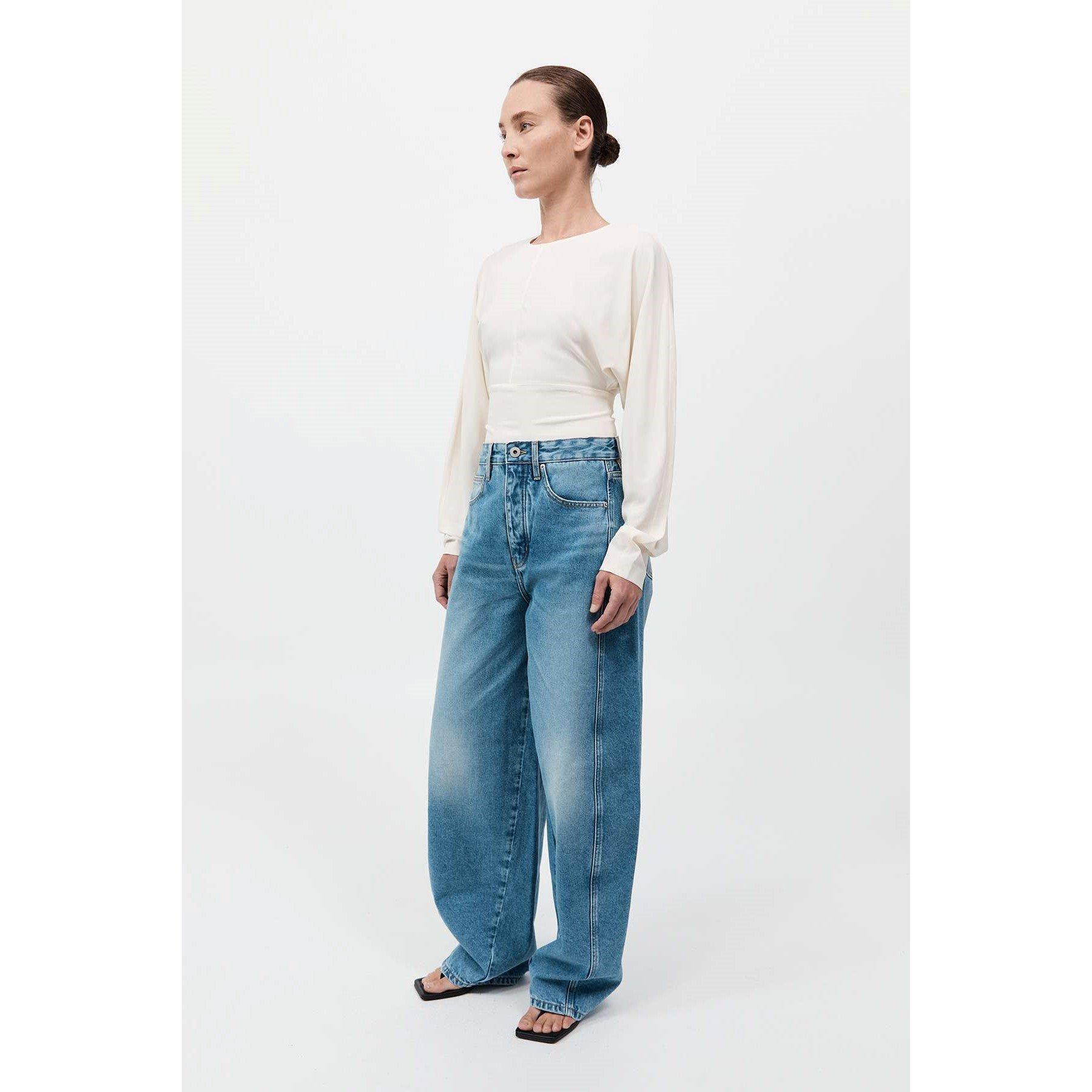 90s Blue - St. Agni - Women's Balloon Wide Leg Jeans - 4