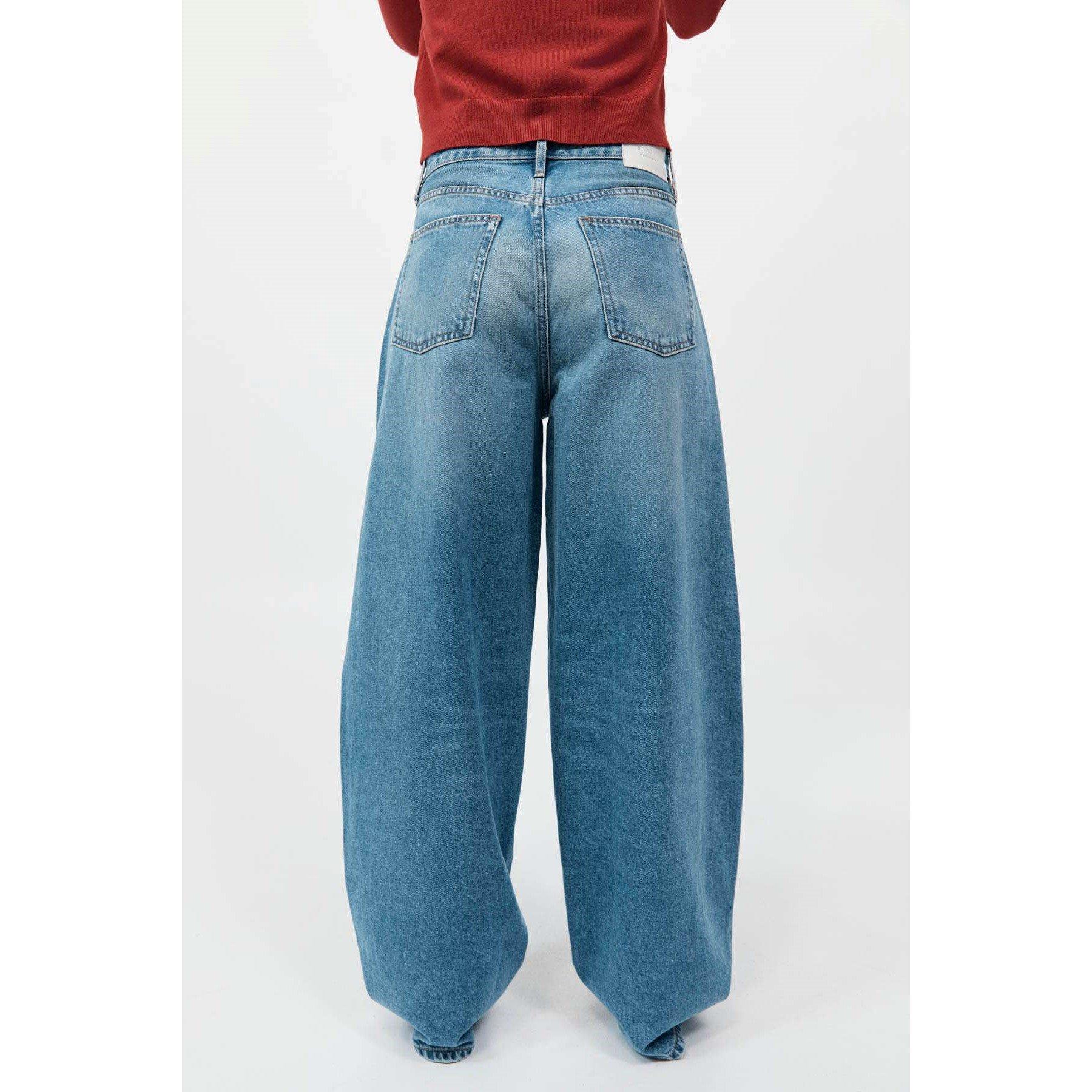 90s Blue - St. Agni - Women's Balloon Wide Leg Jeans - 5