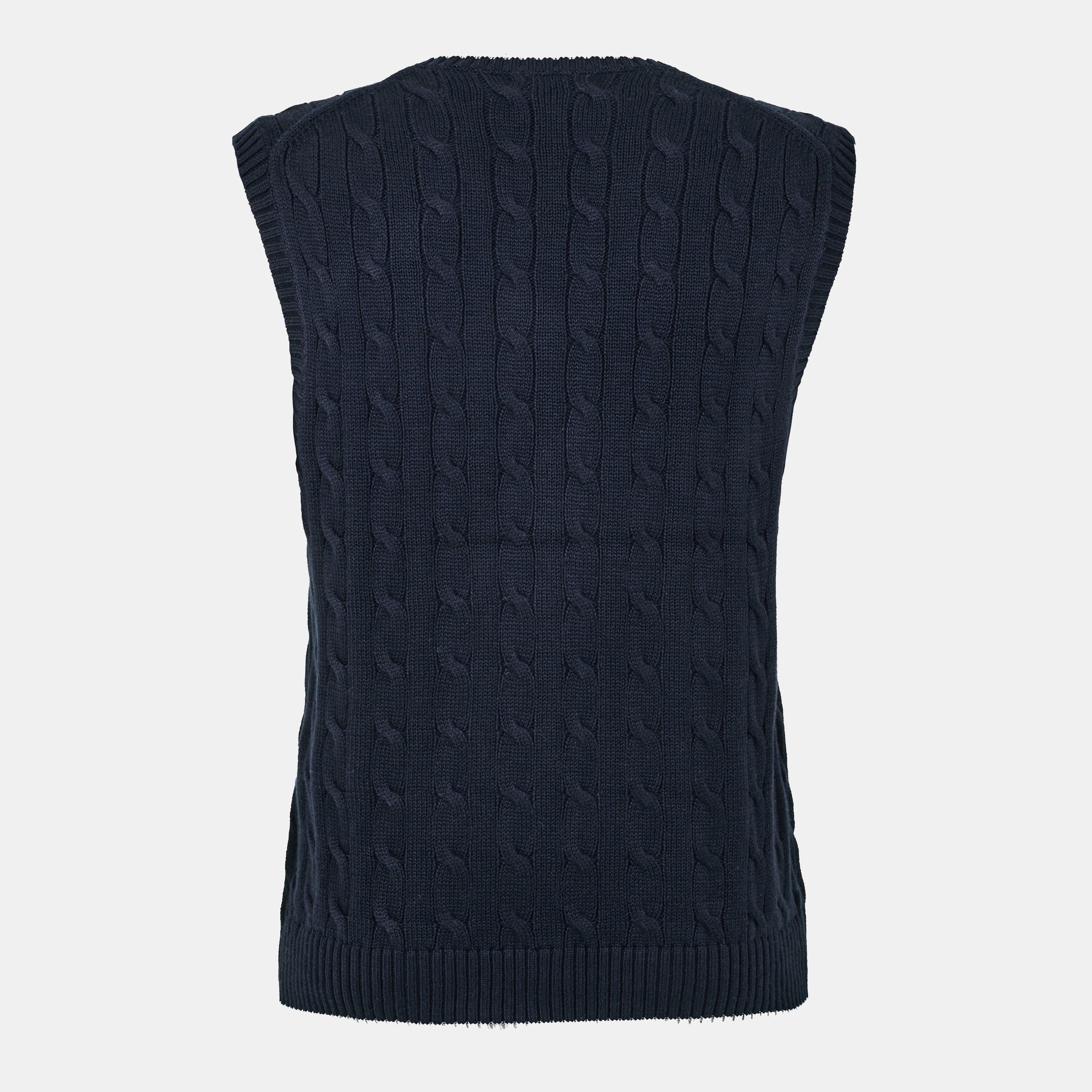 Hunter Navy - Polo Ralph Lauren - Men's Cable Knit Sweater Vest - 2