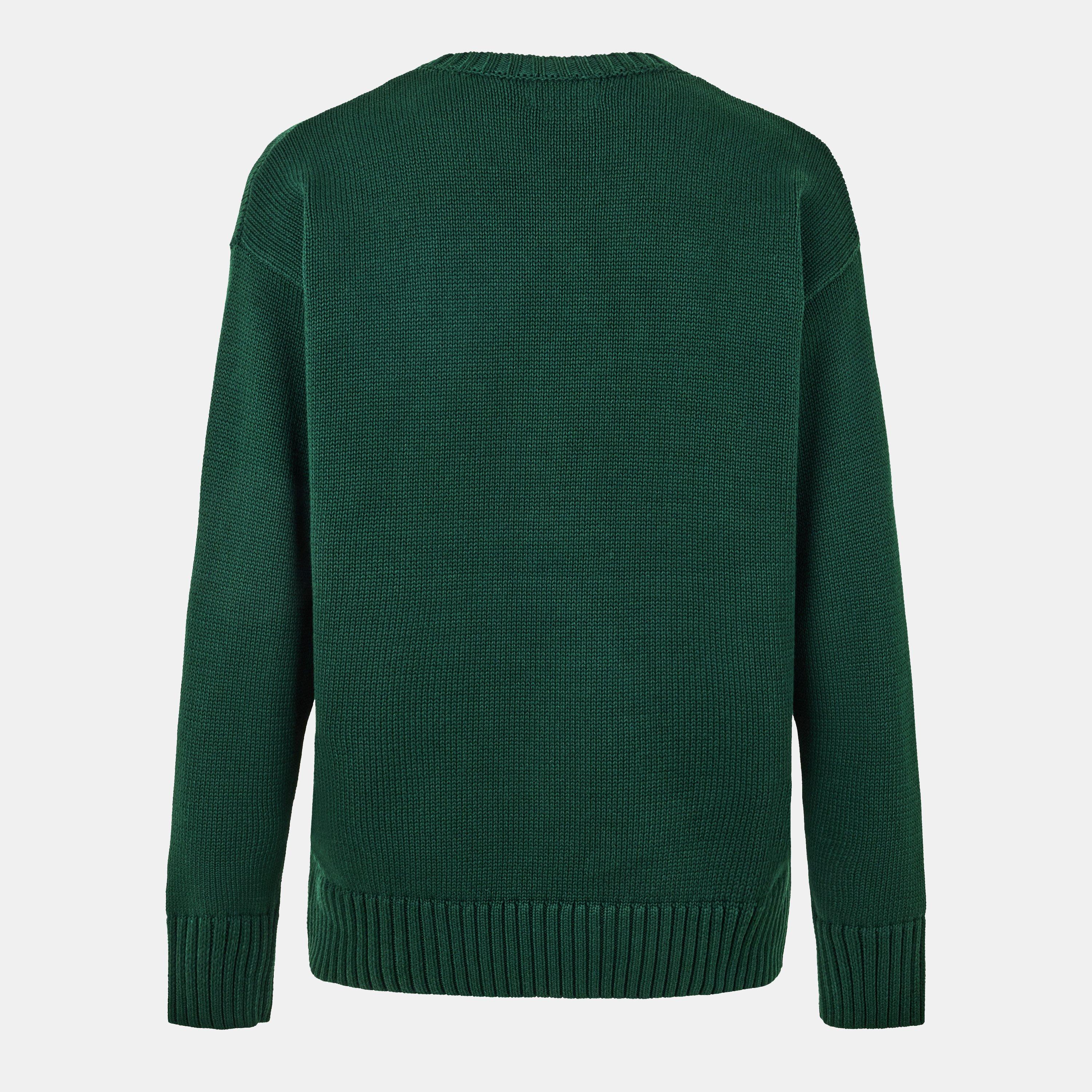 College Green - Polo Ralph Lauren - Men's Knitted Long-Sleeve Crew Neck Jumper - 2