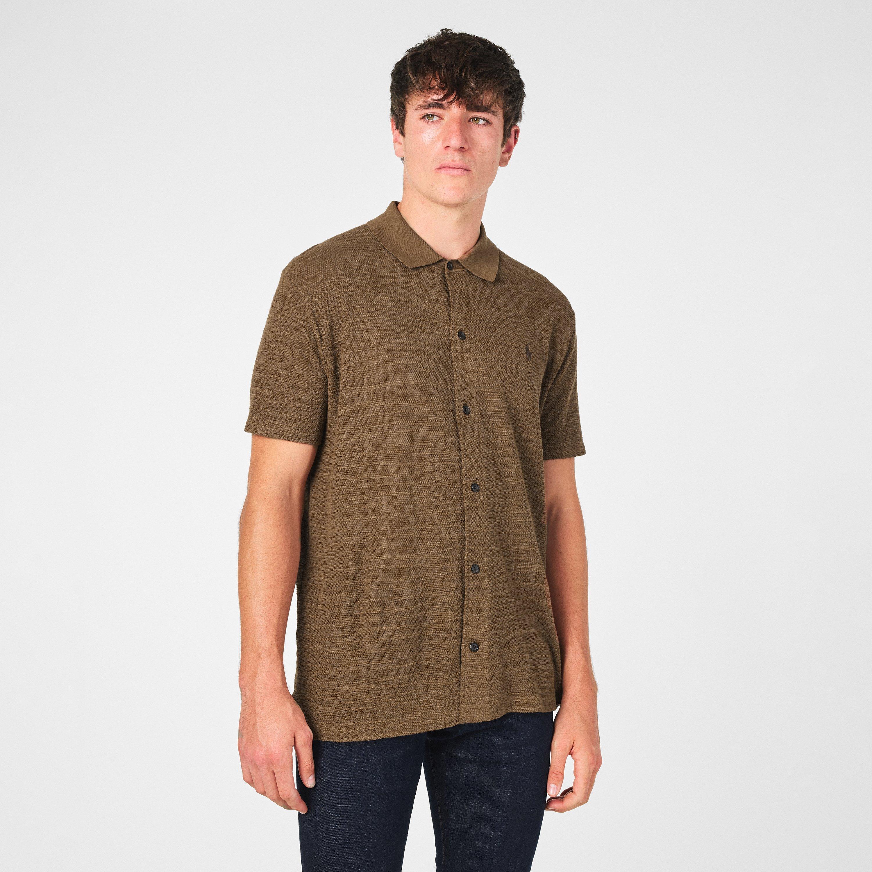 Fall Brown - Polo Ralph Lauren - Men's Short-Sleeve Knitted Top - 3