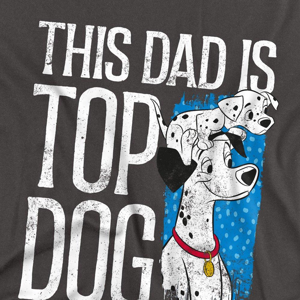 Light Grey - Disney - 101 Dalmatians This Dad Is Top Dog Long Sleeve T-S - 2
