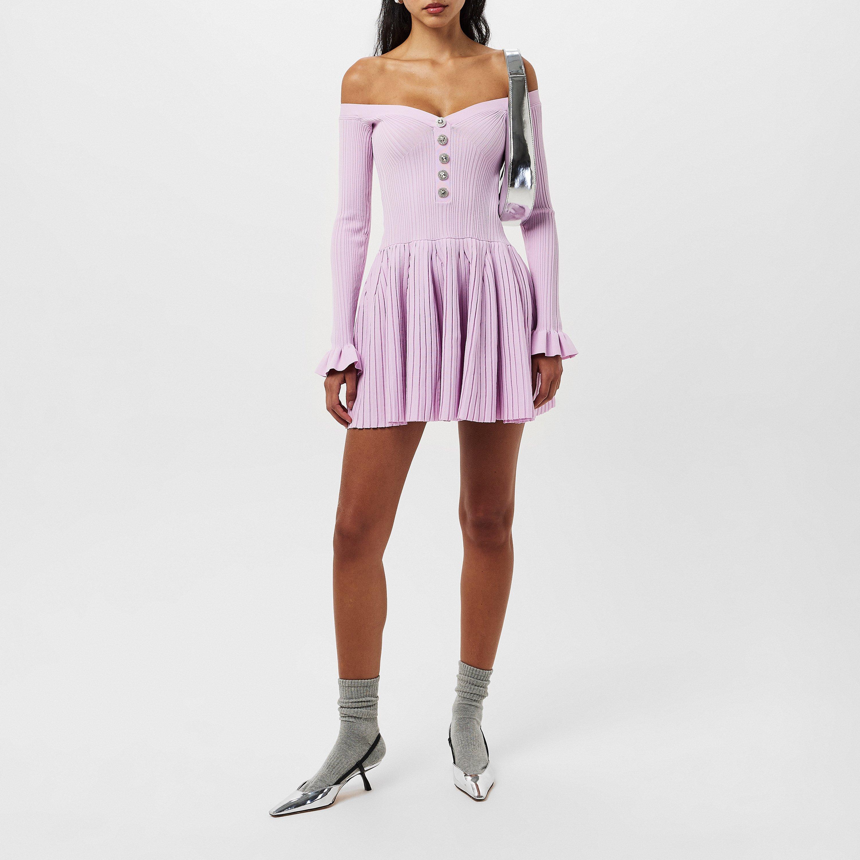 PINK - Self Portrait - Knit Mini Dress - 6