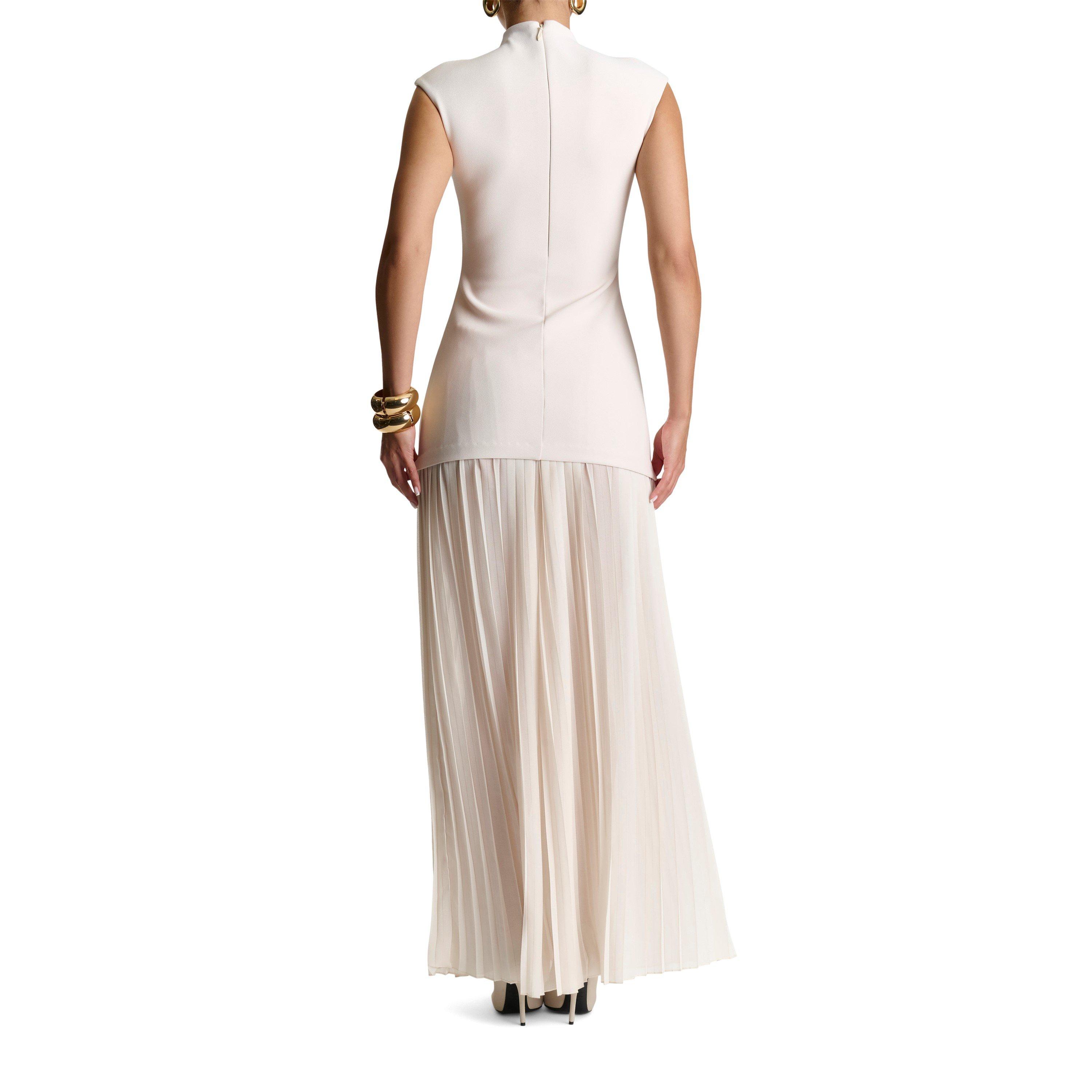 Bone - Naked Wardrobe - Pleated Sleeveless Maxi Dress - 6