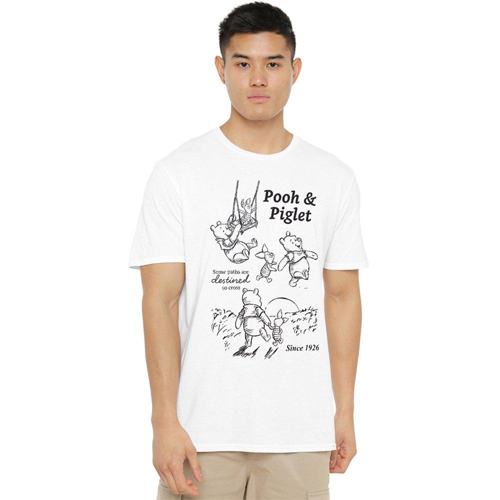 White - Disney - Winnie The Pooh And Piglet Sketch Friendship T-Shi - 1