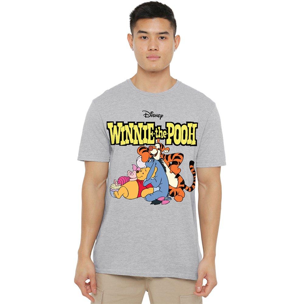 Light Grey - Disney - Winnie The Pooh And Friends Retro Logo T-Shirt At - 1
