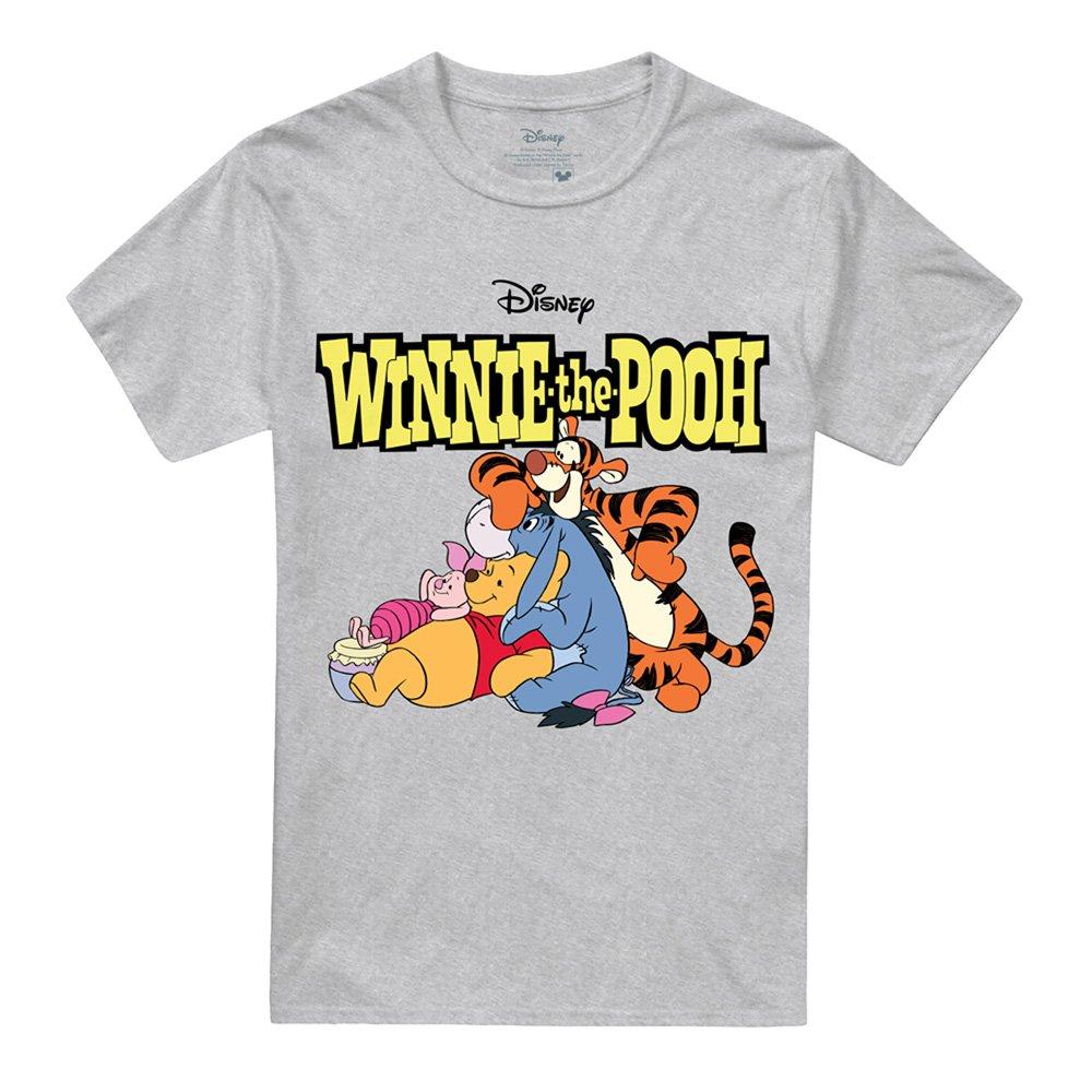 Light Grey - Disney - Winnie The Pooh And Friends Retro Logo T-Shirt At - 4