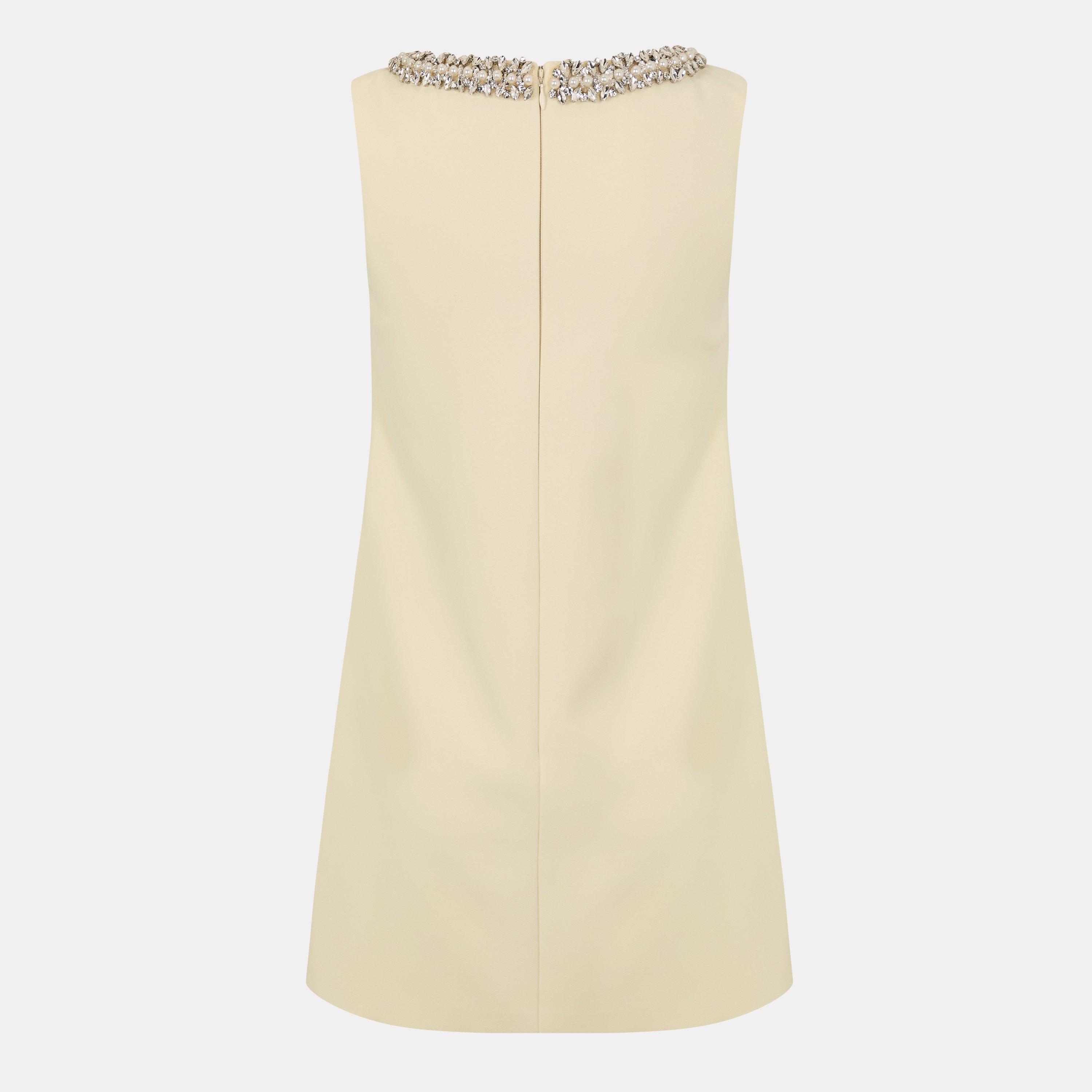 YELLOW - Self Portrait - Women's Bow Mini Dress - 2