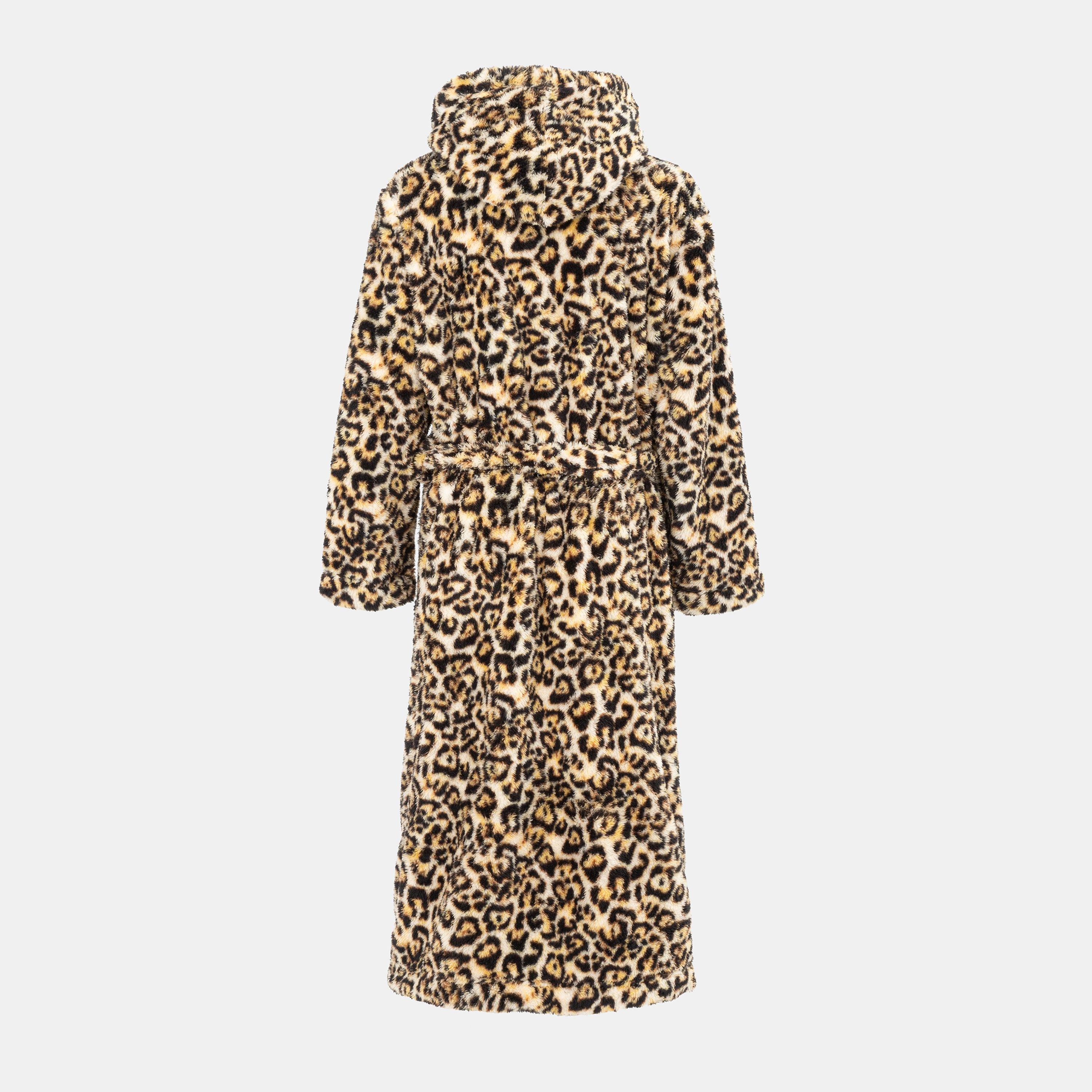Multi - Linea - Fleece Robe Leopard Pattern Women - 2