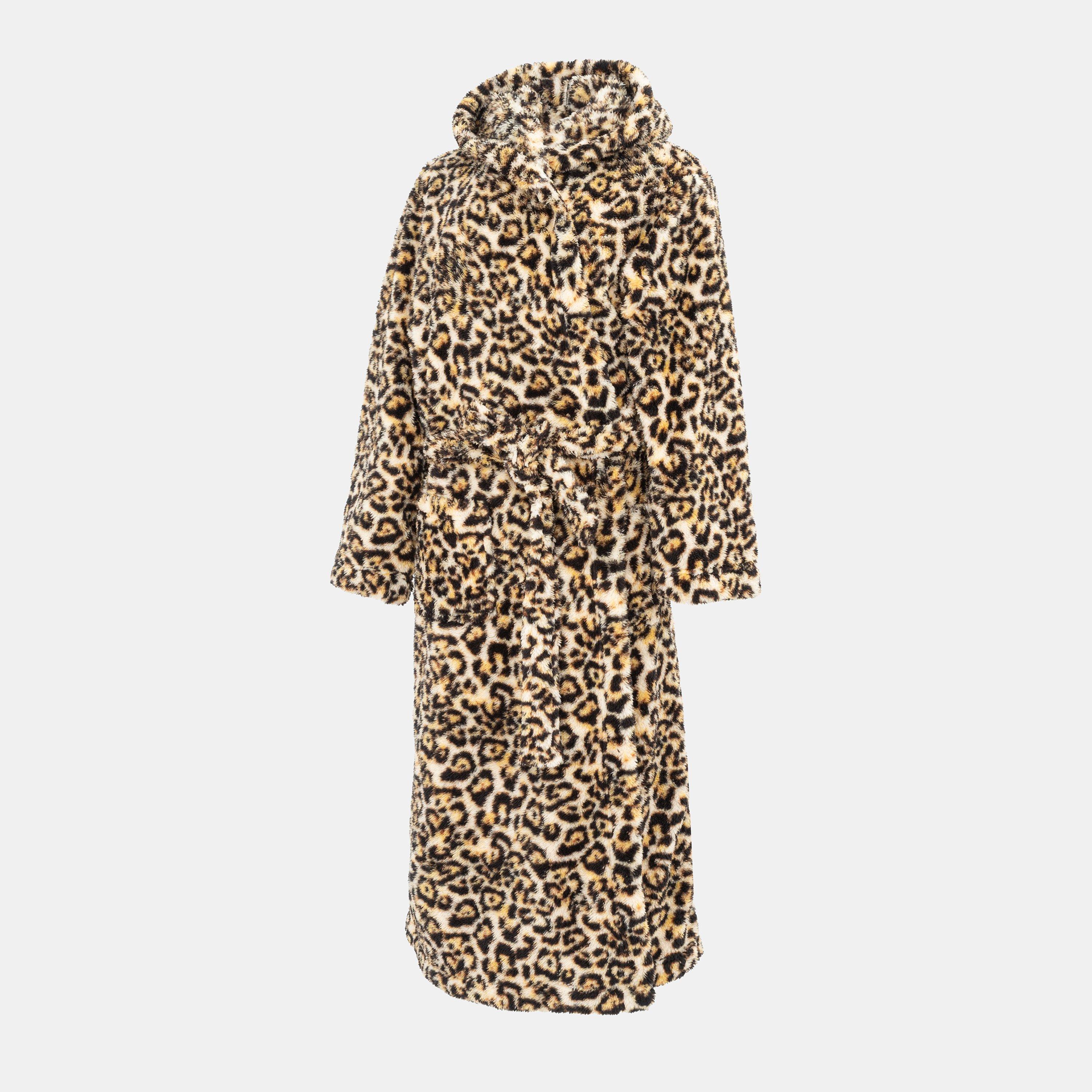 Multi - Linea - Fleece Robe Leopard Pattern Women - 3