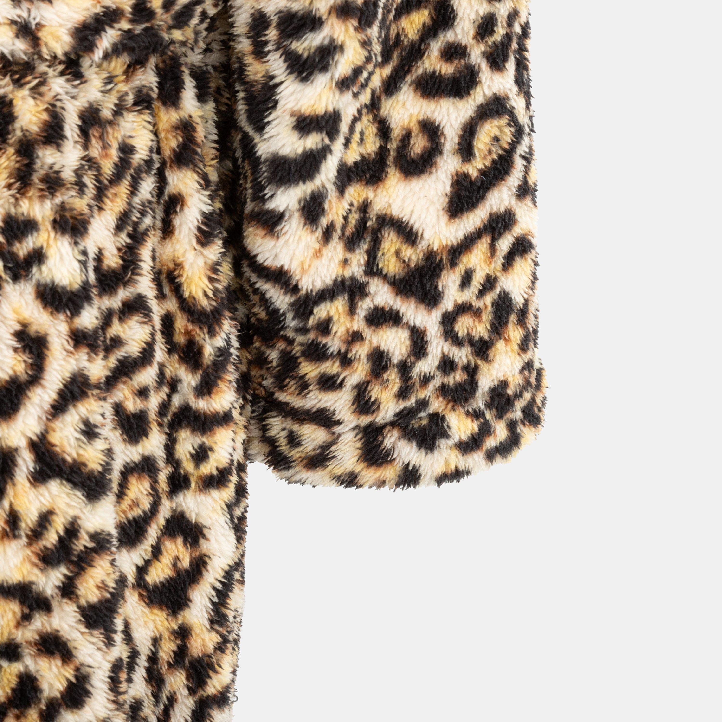 Multi - Linea - Fleece Robe Leopard Pattern Women - 5