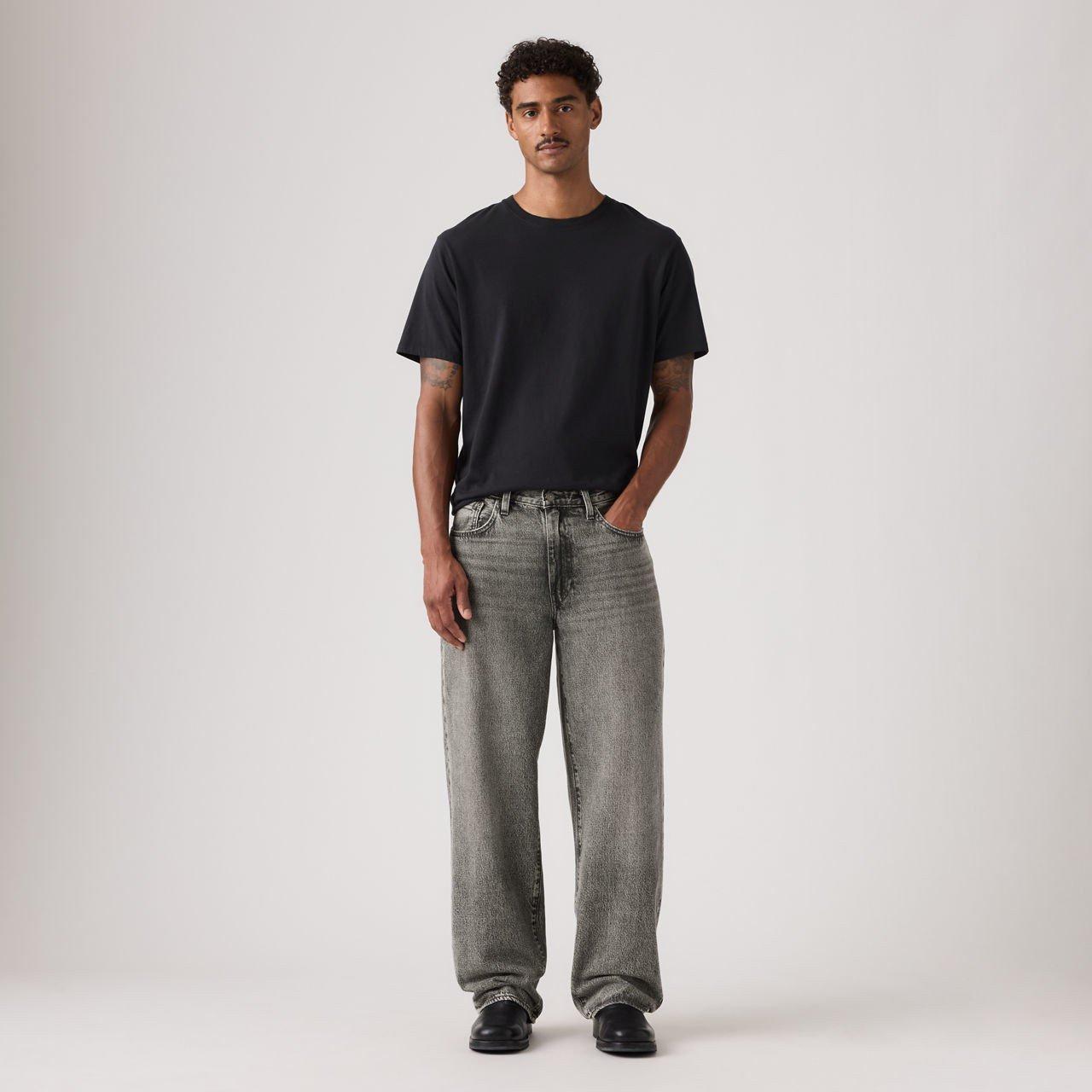 Grey Nights - Levis - Men's Baggy Wide Leg Jeans - 2