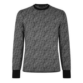 Emporio Armani All Over Pattern Jumper