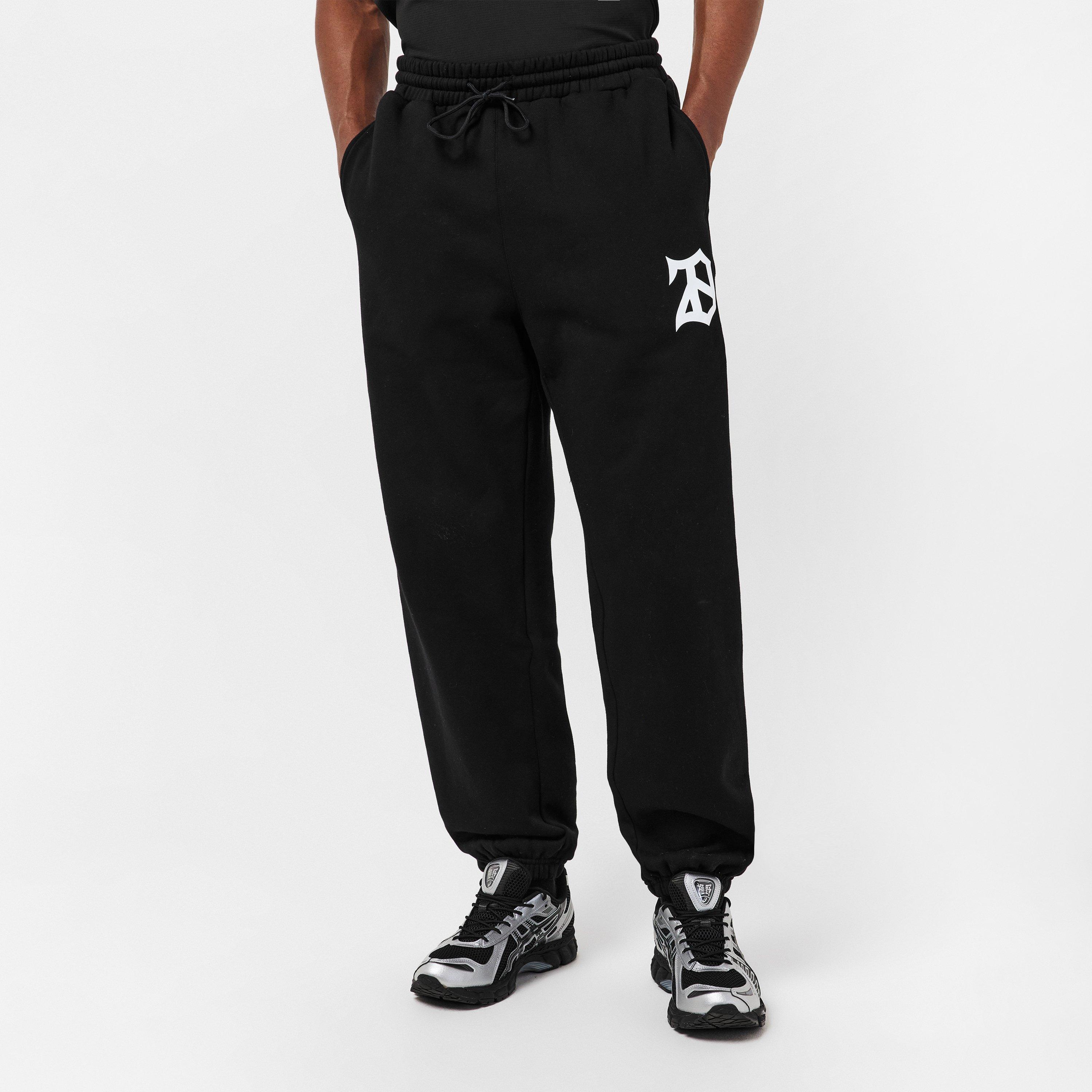 Black - 28 Club - Men's Gym Jogger Performance Fleece Tracksuit Bottoms - 3