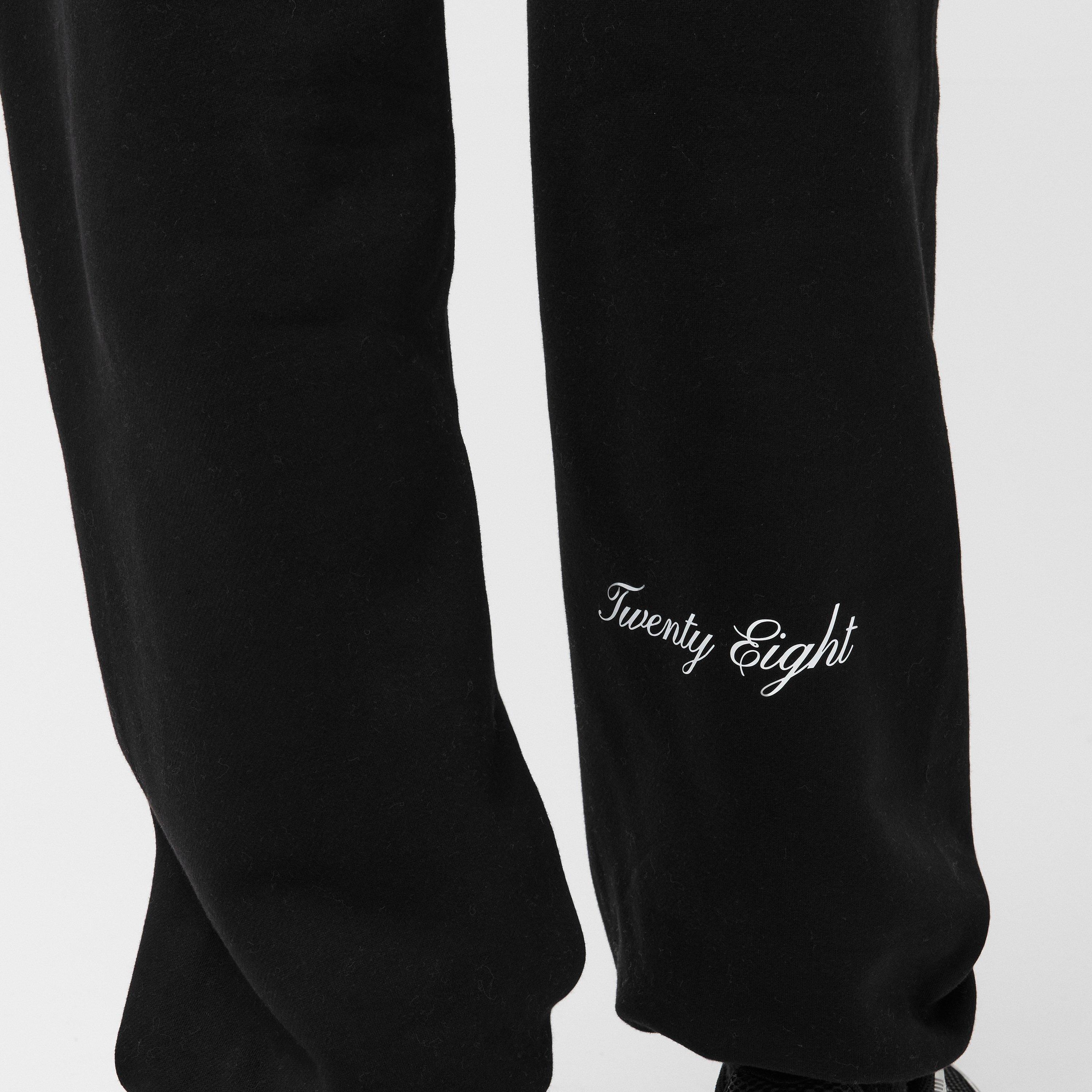 Black - 28 Club - Men's Gym Jogger Performance Fleece Tracksuit Bottoms - 5