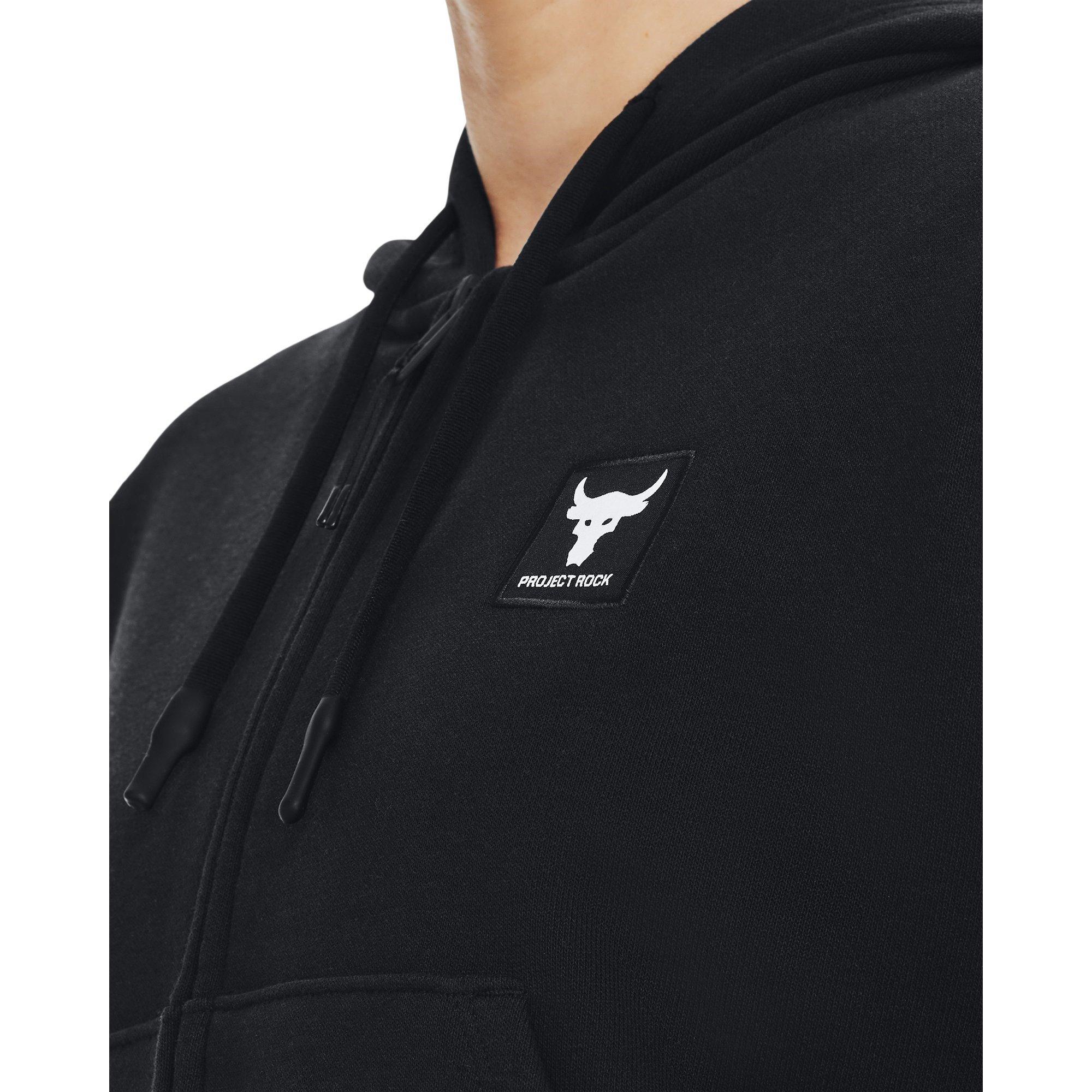 Black - Under Armour - Heavyweight Terry Full-Zip Tech Fleece Hoodie - 5