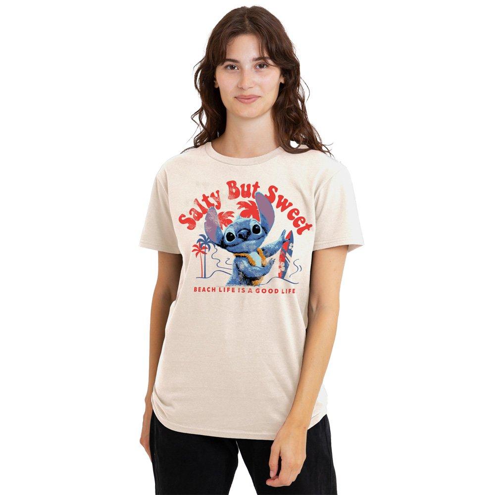 Natural - Disney - Stitch Movie Salty But Sweet Natural Classic T-Shi - 1