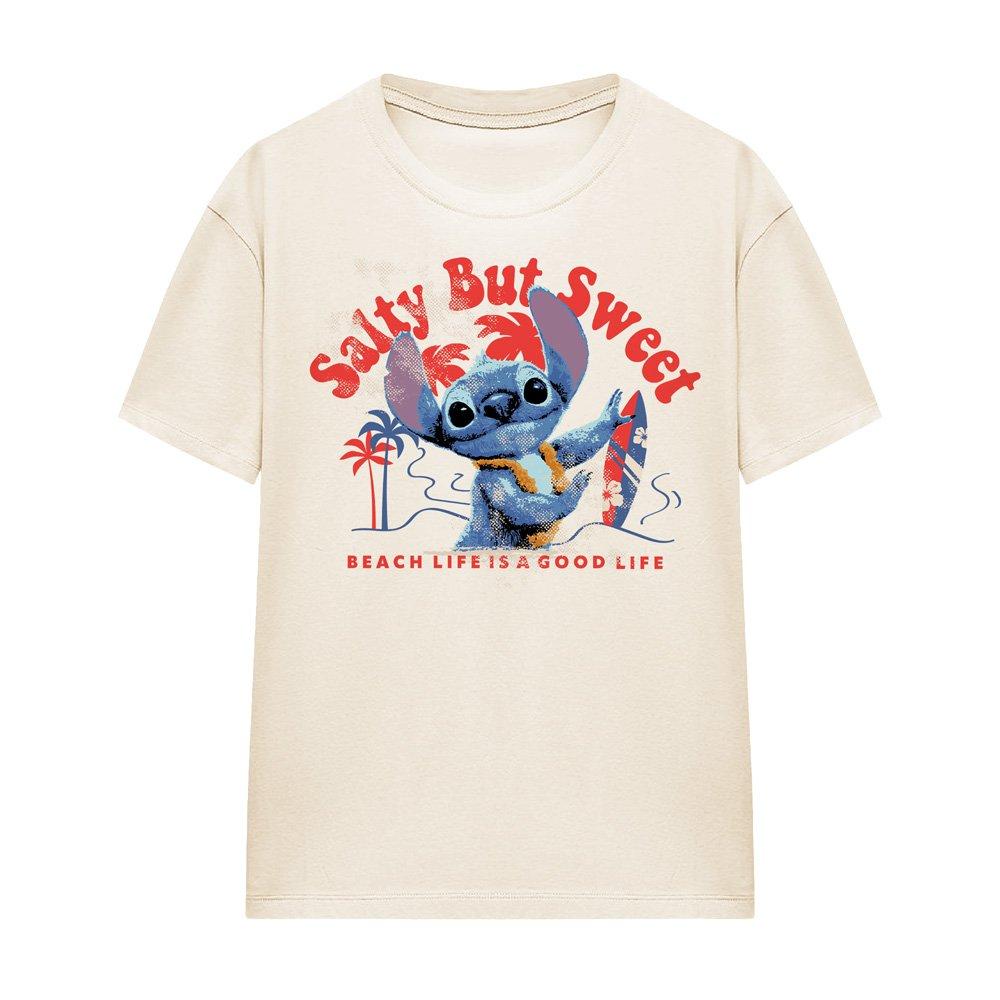 Natural - Disney - Stitch Movie Salty But Sweet Natural Classic T-Shi - 4