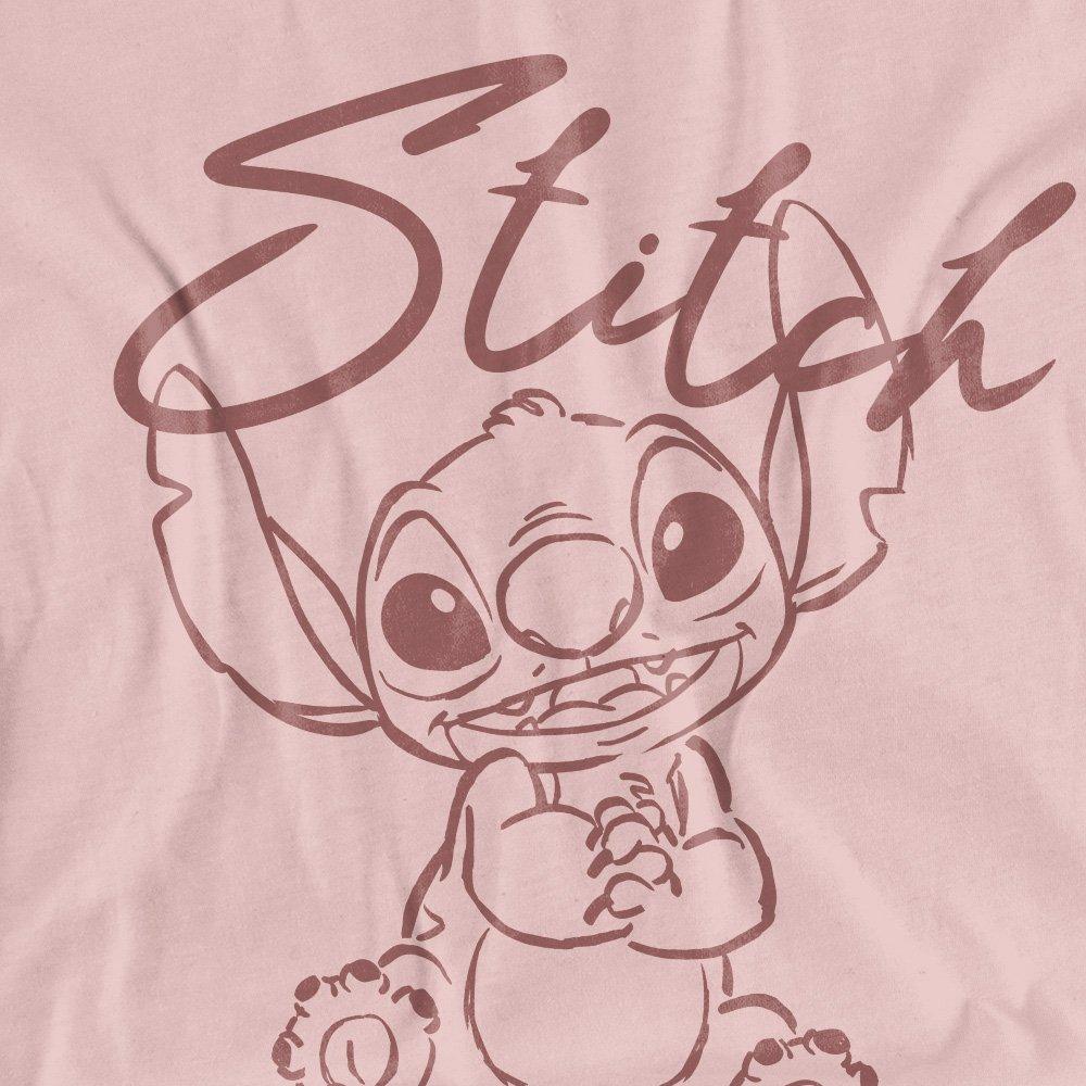 Baby Pink - Disney - Lilo And Stitch Sketchy And Cute Classic T Shirt - 2