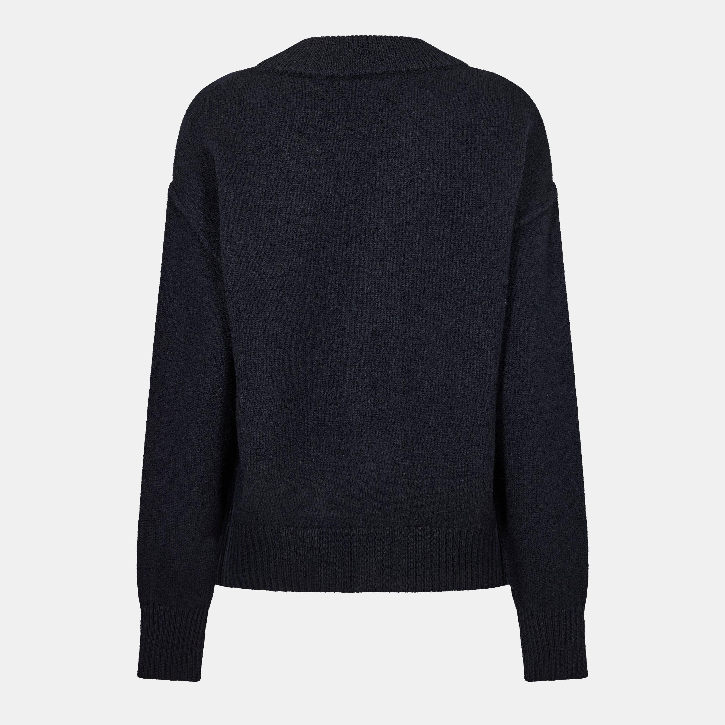 Black/Red - Ami Paris - Ami ADC Cardi Ld54 - 2