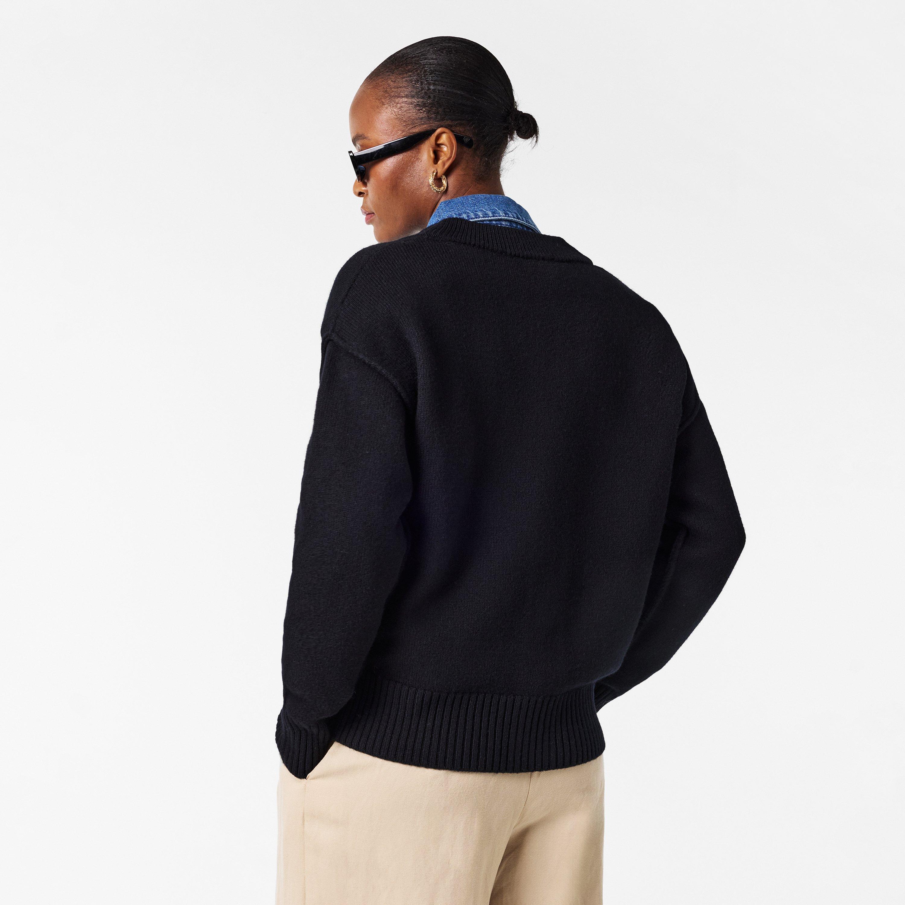 Black/Red - Ami Paris - Ami ADC Cardi Ld54 - 4