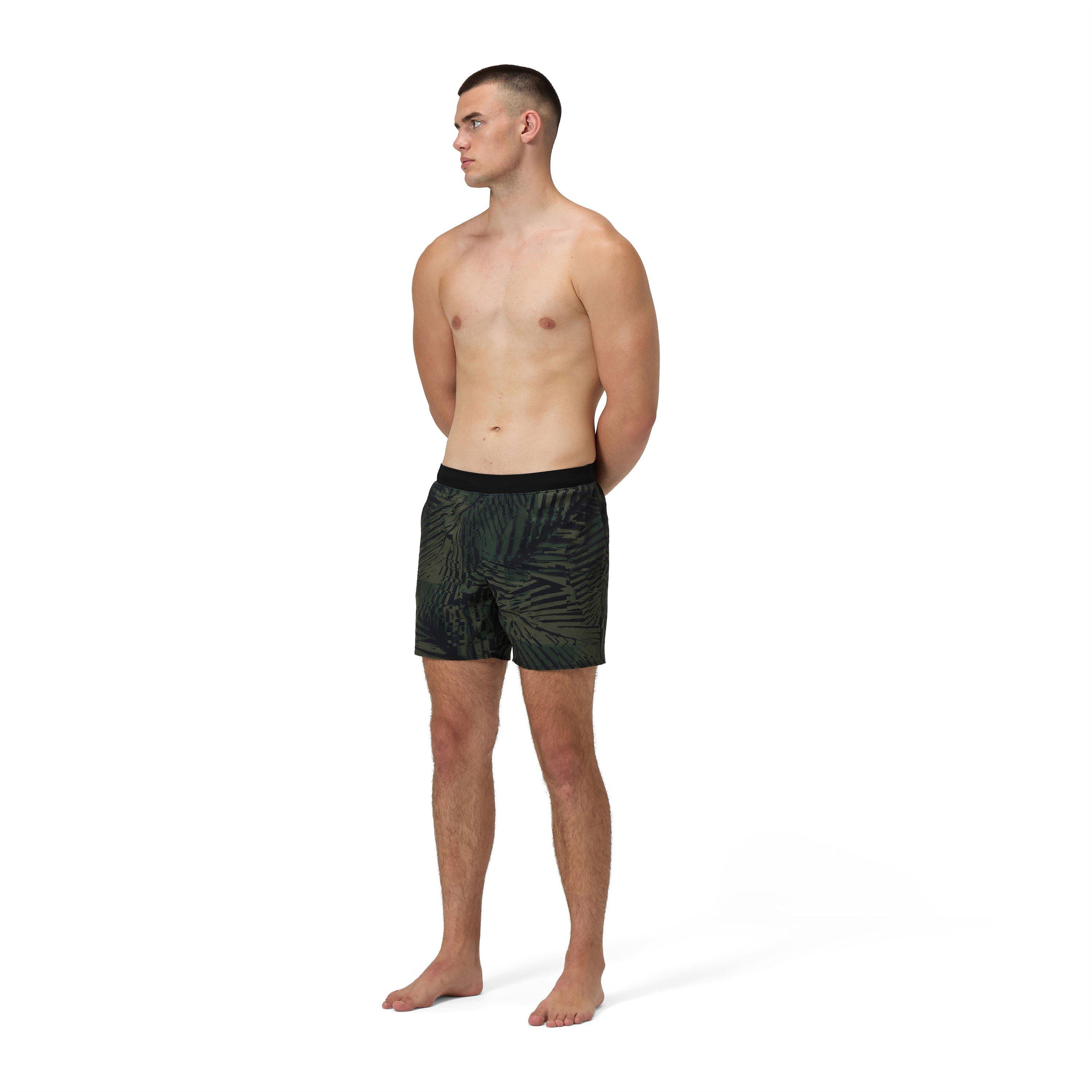 Soft Olive - Speedo - Men's the Lookout Print Swimming Trunks - 2