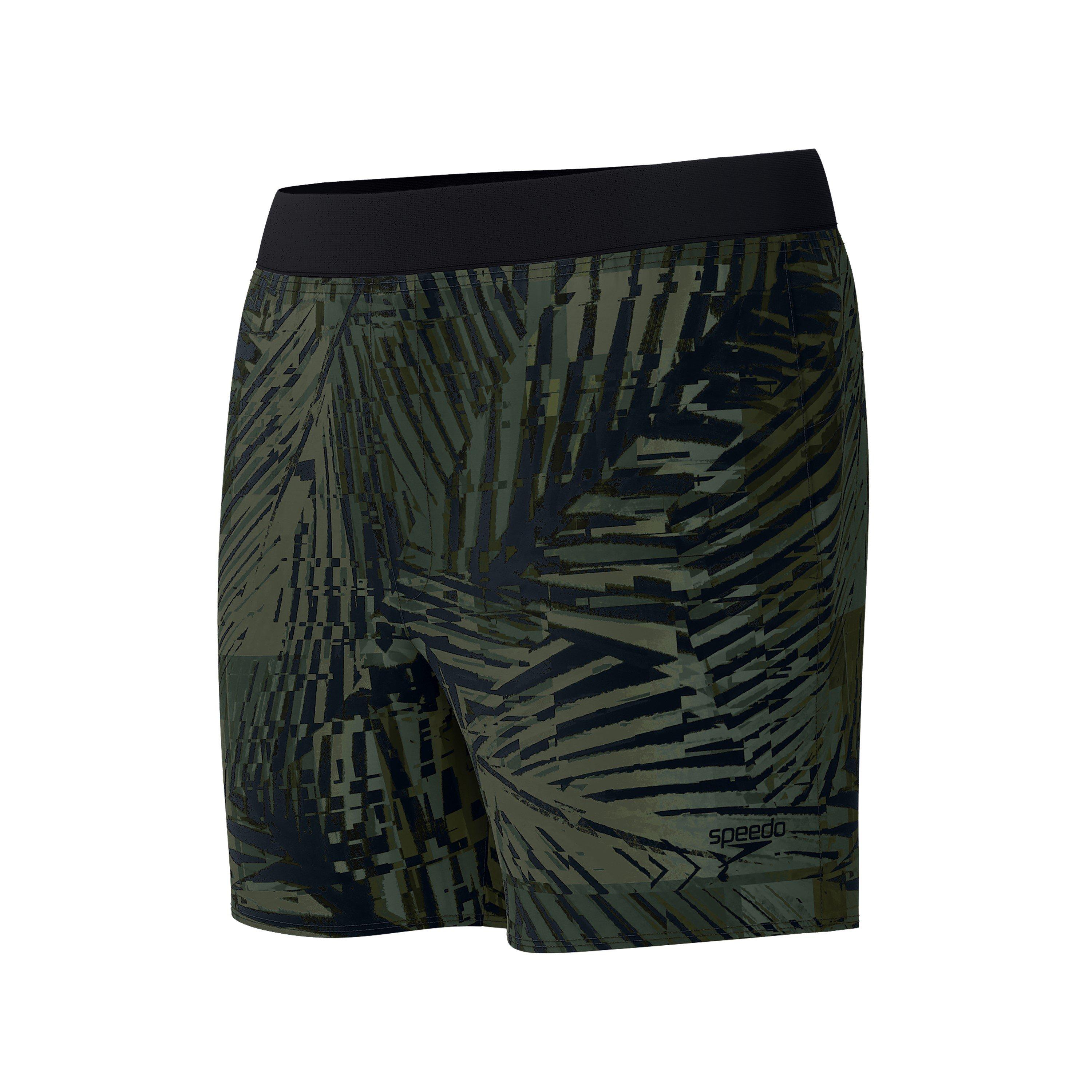 Soft Olive - Speedo - Men's the Lookout Print Swimming Trunks - 7