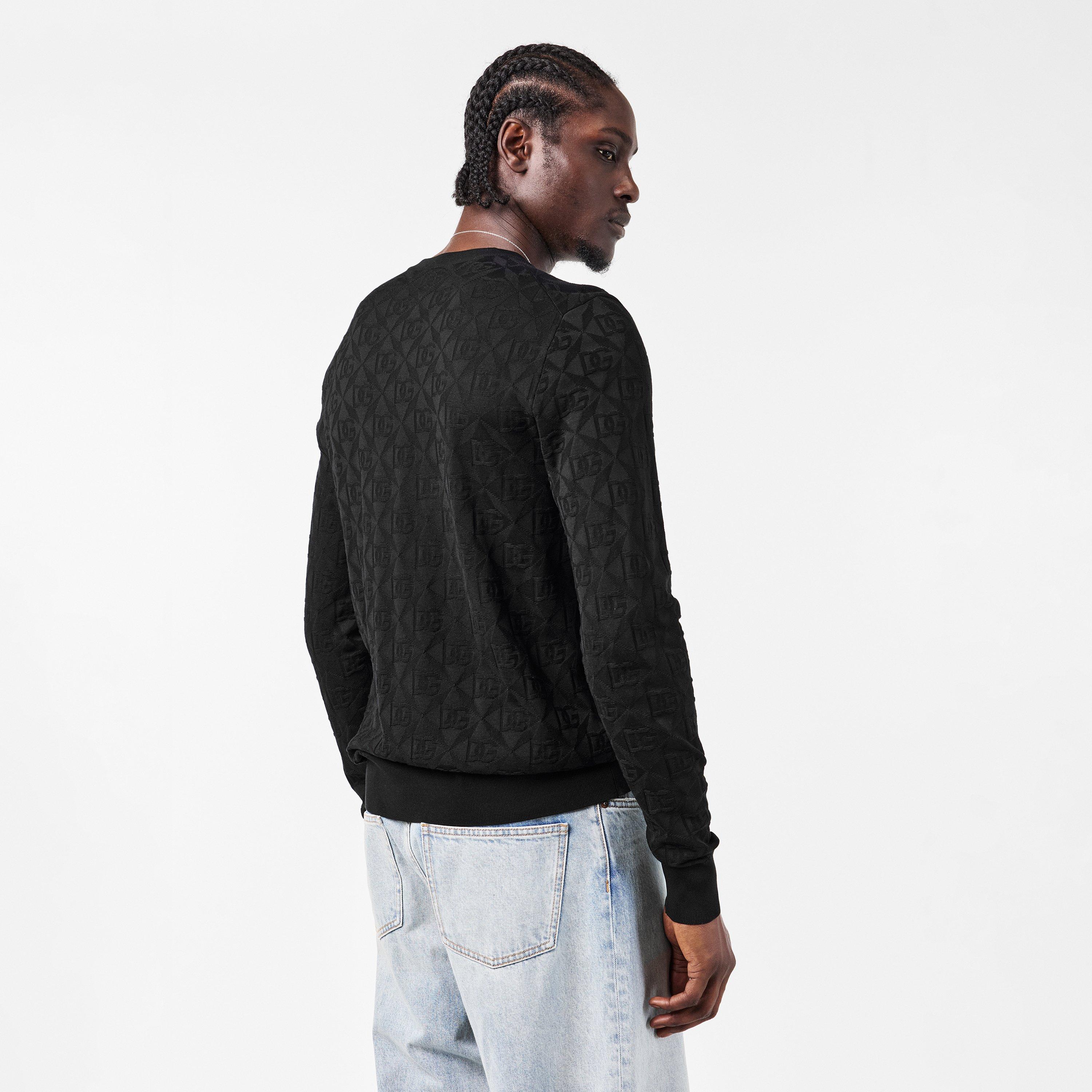 N0000 Nero - Dolce and Gabbana - Men's & Tailored Fit Crew Neck Jumper - 4
