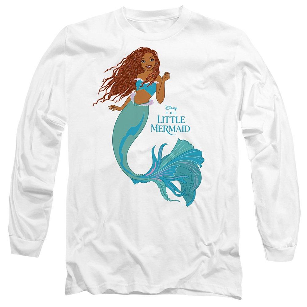 White - Disney - The Little Mermaid Classic Ariel Long Sleeve T-Shi - 1