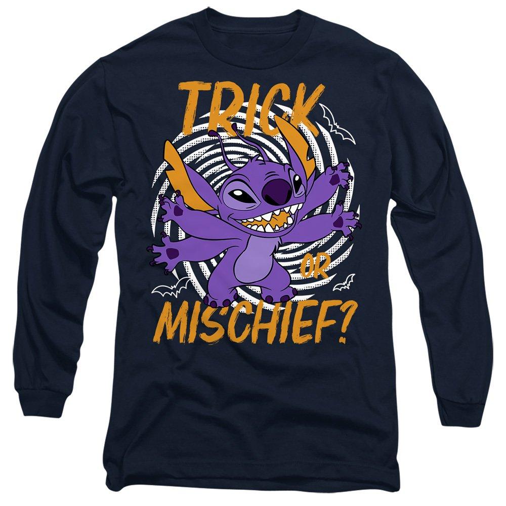 Navy - Disney - Lilo Stitch Trick or Mischief Long Sleeve T-Shirt - 1