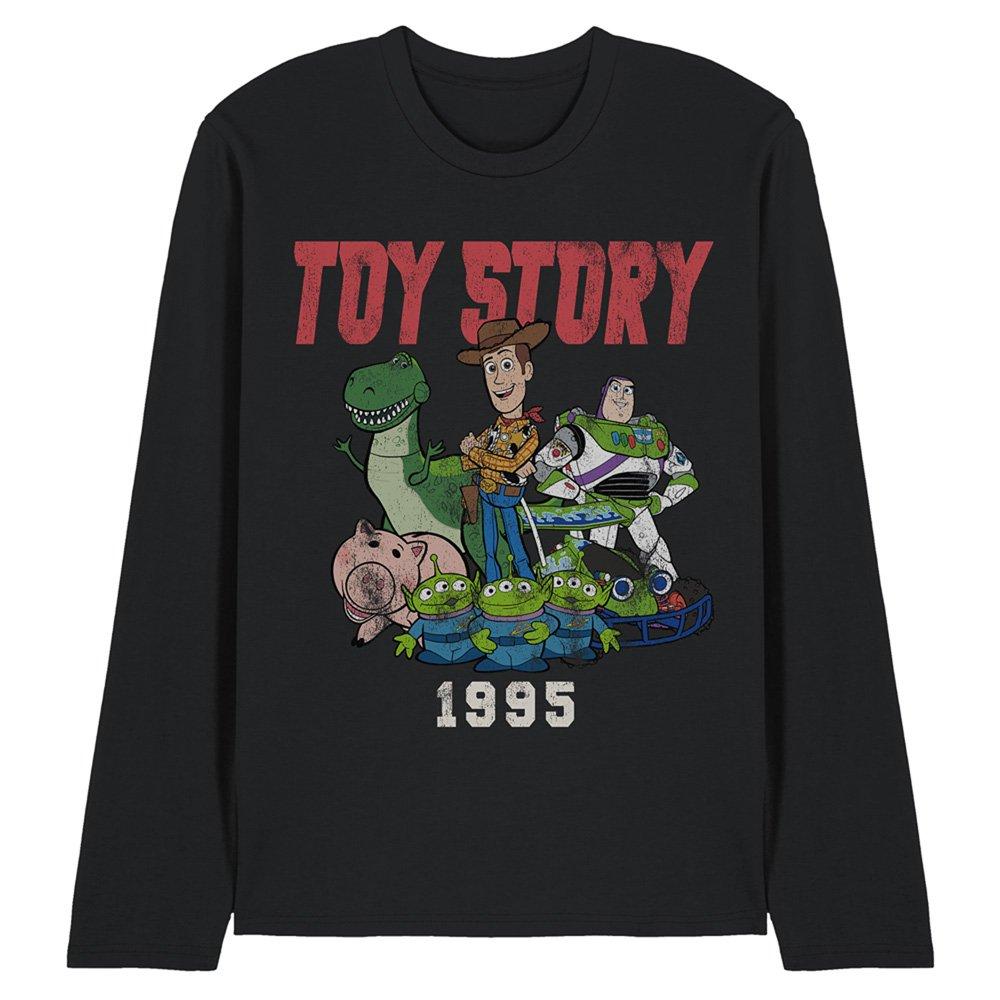 Black - Disney - Toy Story 1995 Retro Long Sleeve T-Shirt Black - 1