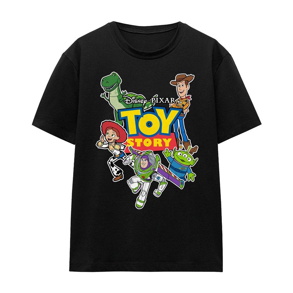 Black - Disney - Toy Story Character Cut Outs T Shirt Black - 4