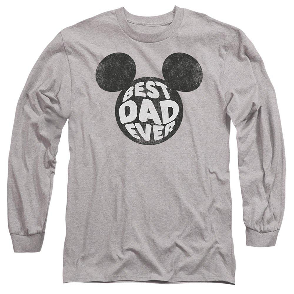 Light Grey - Disney - Mickey Mouse Best Dad Ever Long Sleeve T-Shirt At - 1