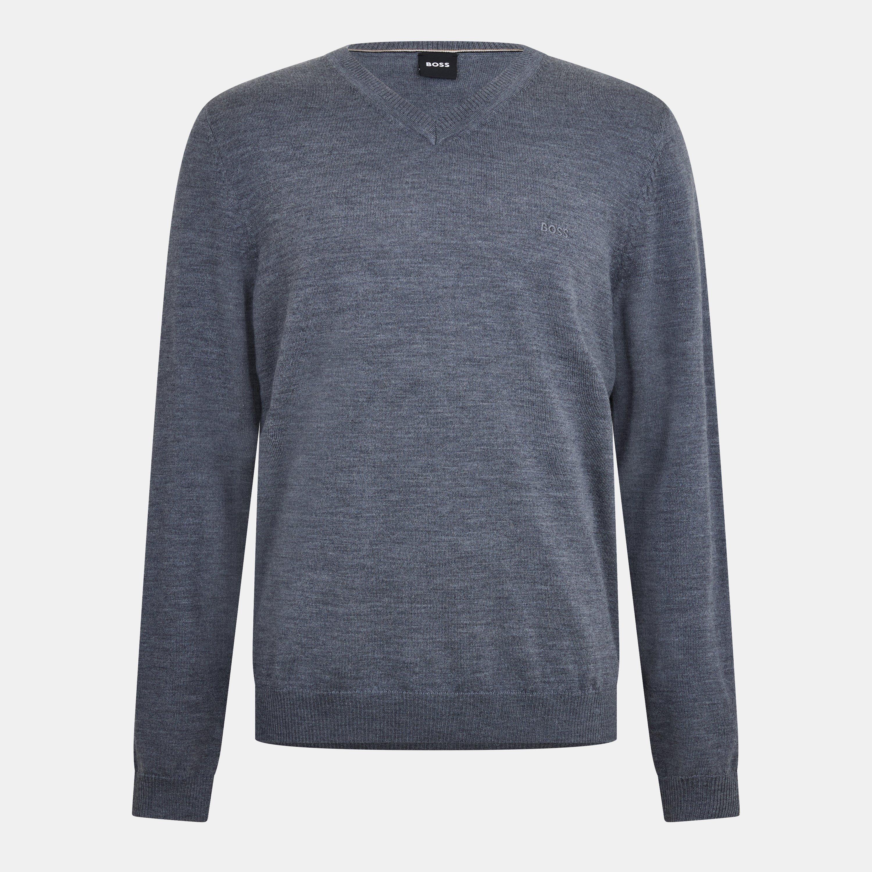 Boss Men's Batisse E Knitted Top - Medium Grey - 2XL