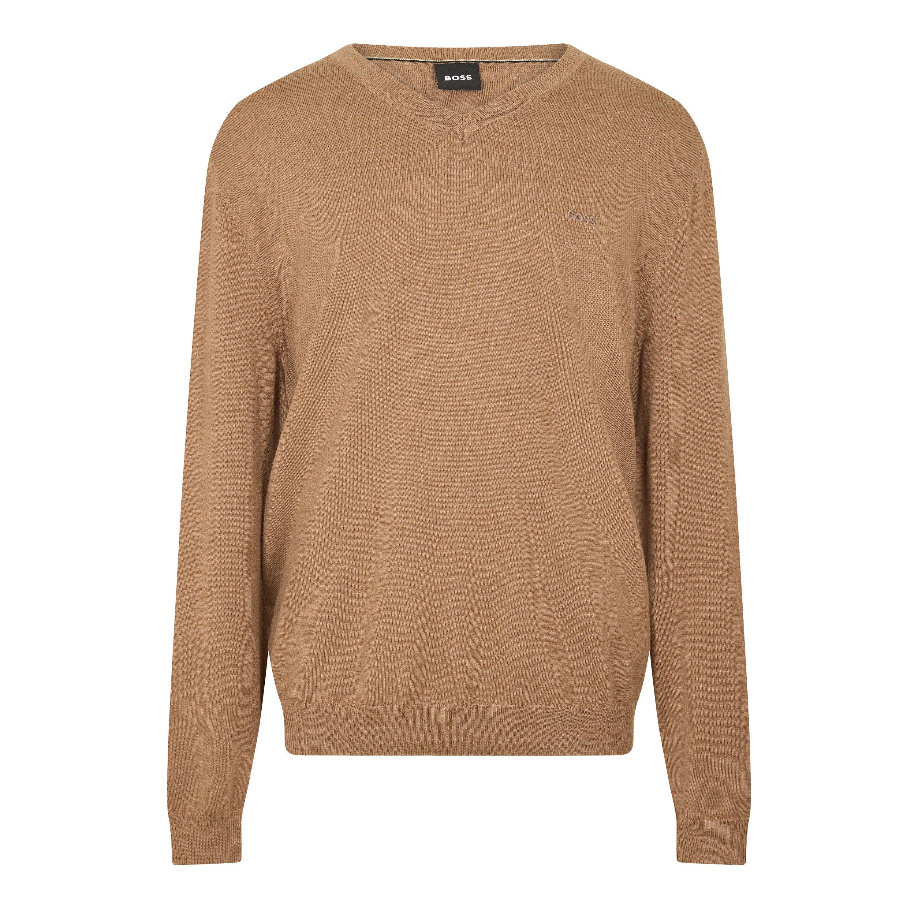 Boss Men's Batisse E Knitted Top - Medium Beige - Size 3XL