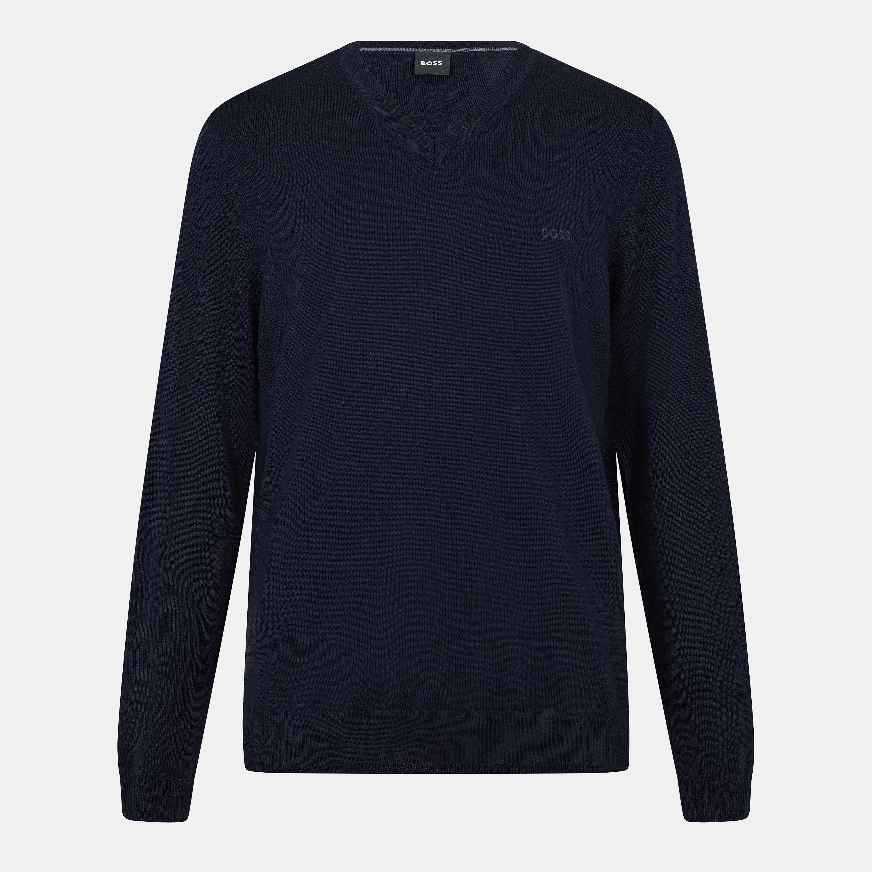 Boss Men's Batisse E Knitted Top - Dark Blue - L