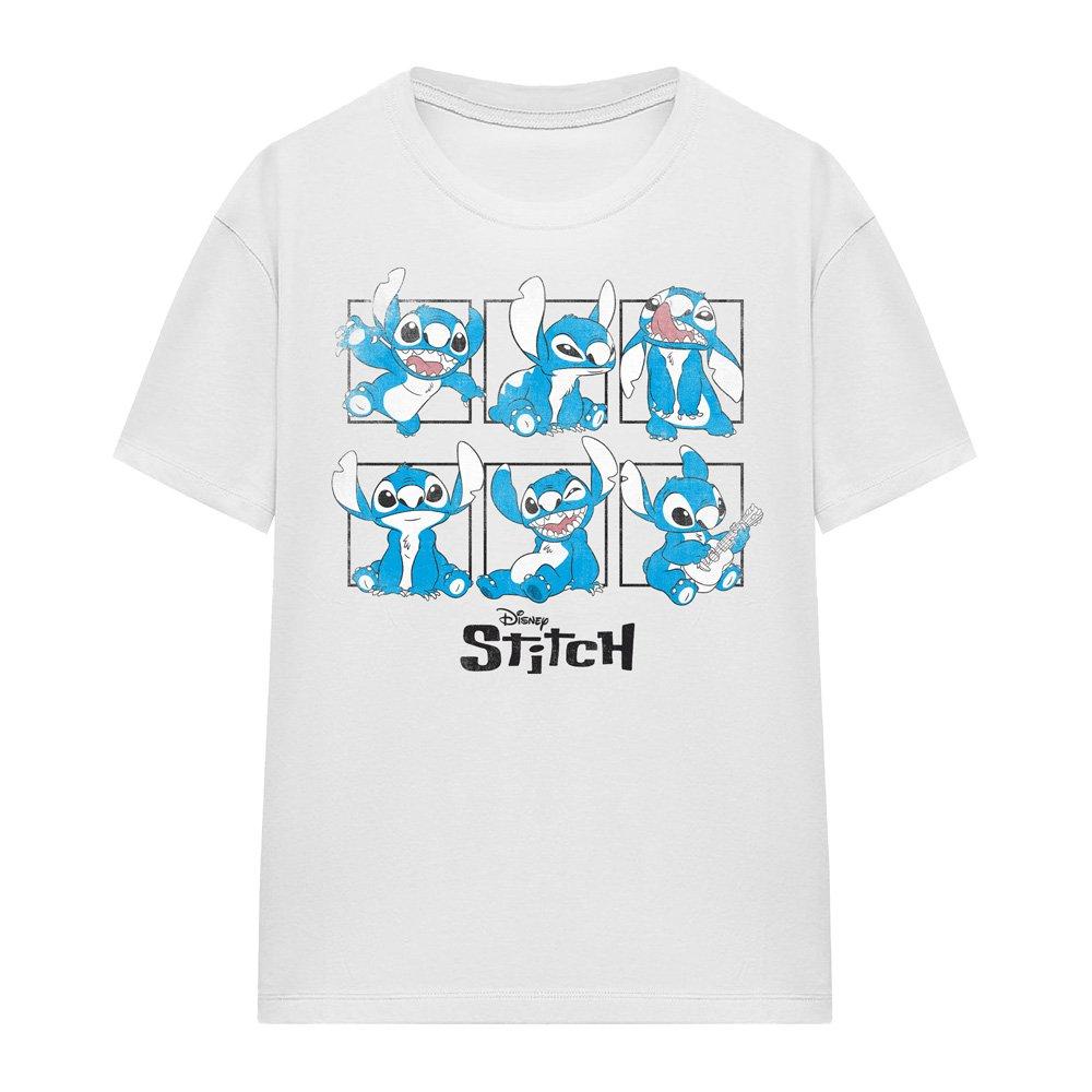 White - Disney - Lilo And Stitch Graphic Blocks T-Shirt White - 4