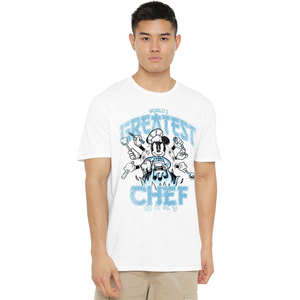 White - Disney - Mickey & Friends WorldS Greatest Chef Dad T-Shirt - 1