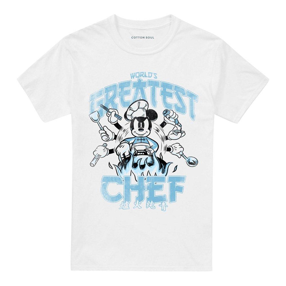 White - Disney - Mickey & Friends WorldS Greatest Chef Dad T-Shirt - 4