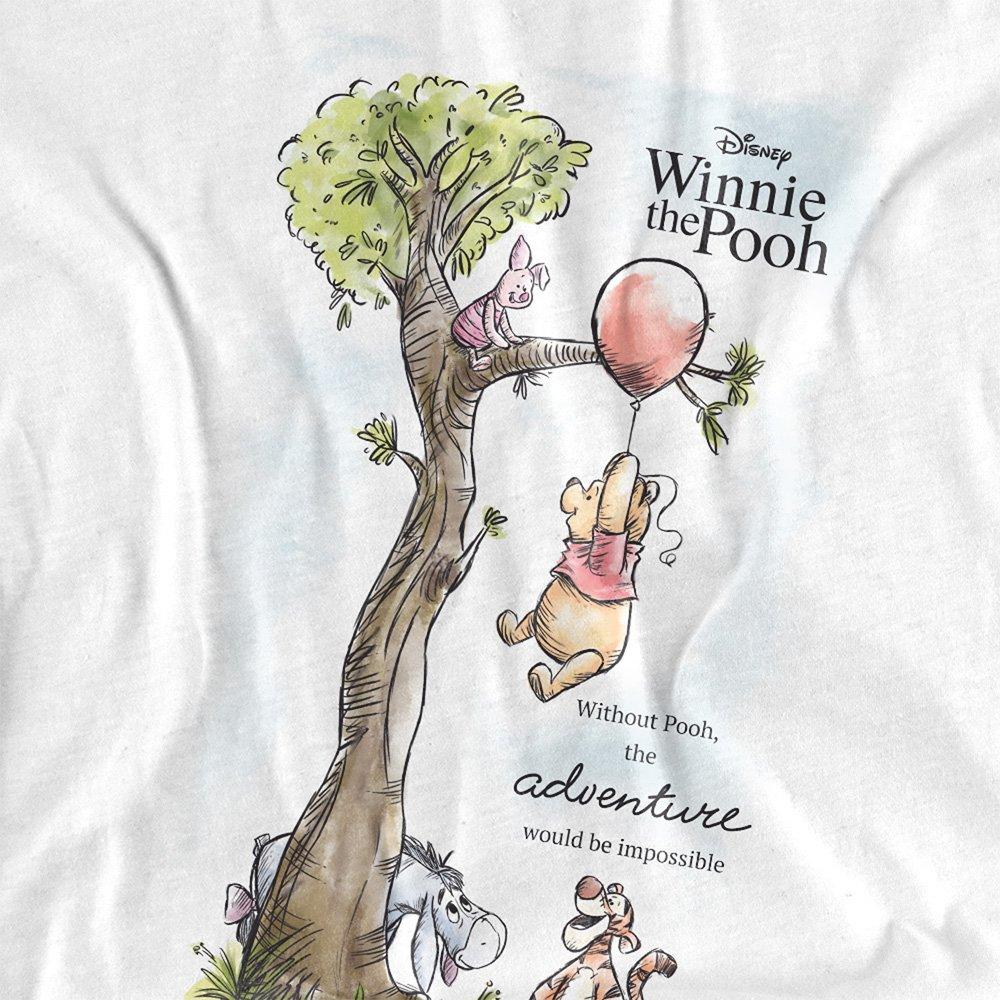 White - Disney - Winnie The Pooh And Friends Balloon Poster T-Shirt - 2