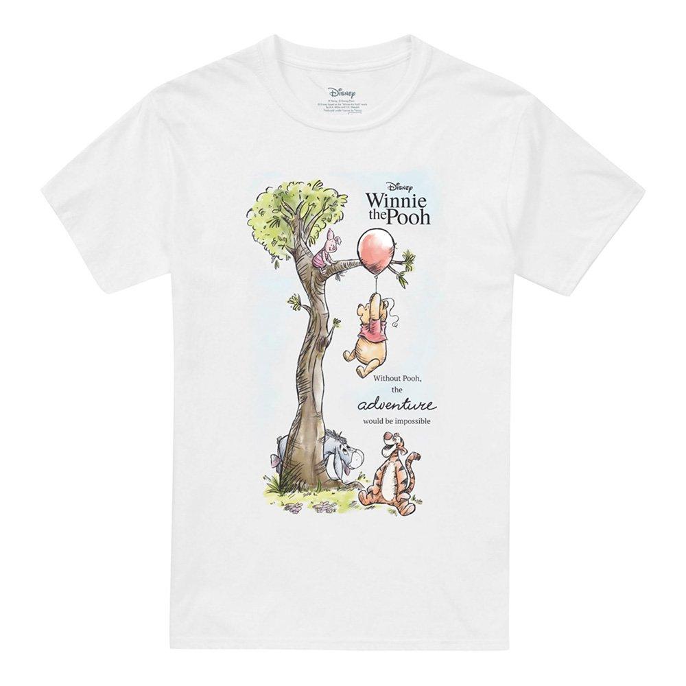 White - Disney - Winnie The Pooh And Friends Balloon Poster T-Shirt - 4