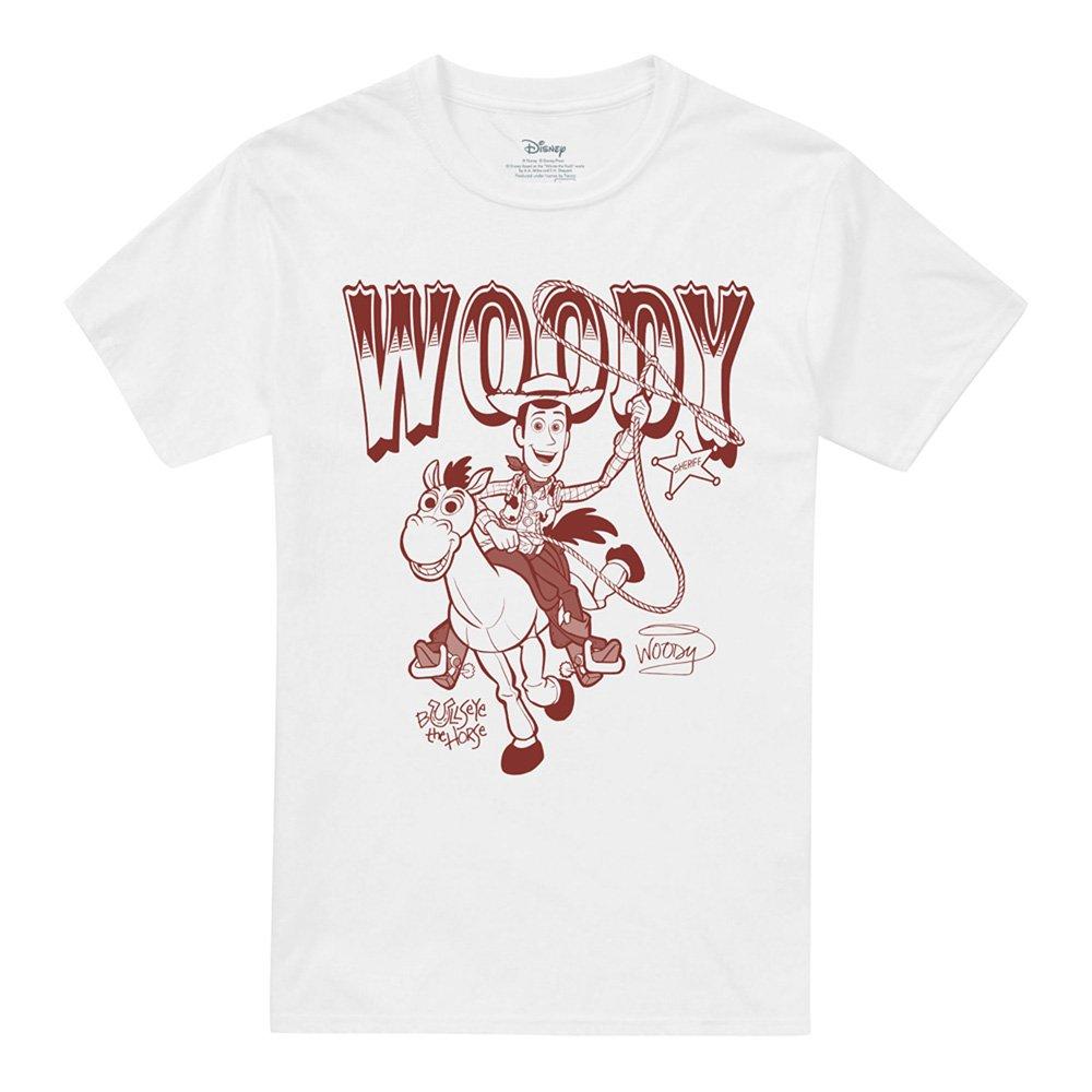 White - Disney - Toy Story Woody Bullseye Ride T-Shirt White - 4