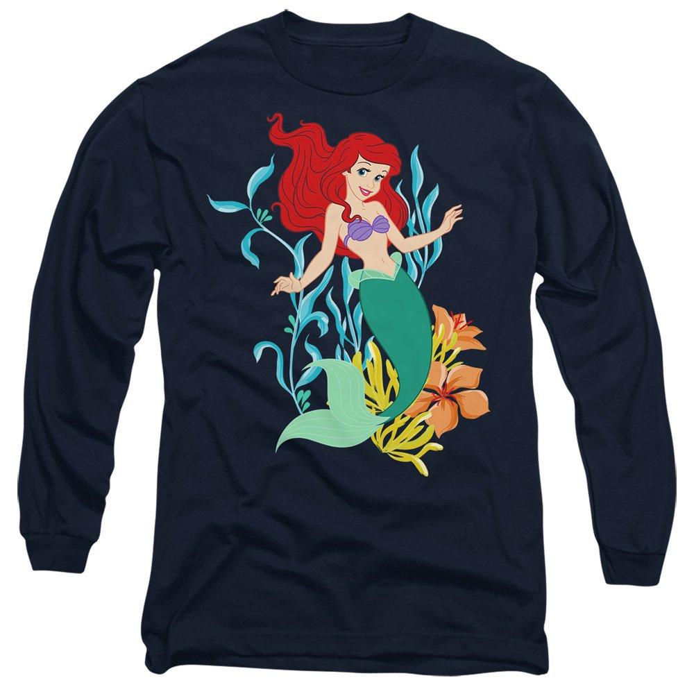 Navy - Disney - The Little Mermaid Ariel Sea Kelp Long Sleeve T-Sh - 1