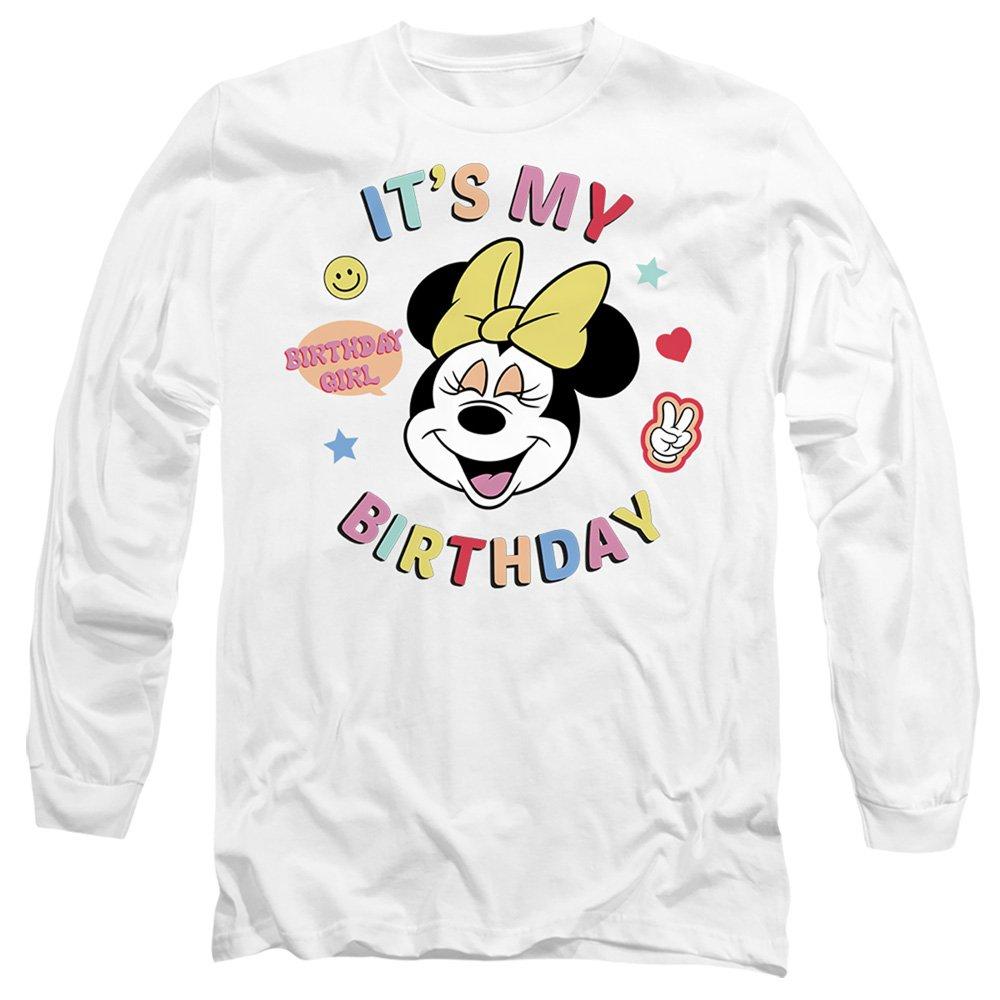 White - Disney - Minnie Mouse Its My Birthday Long Sleeve T-Shirt - 1