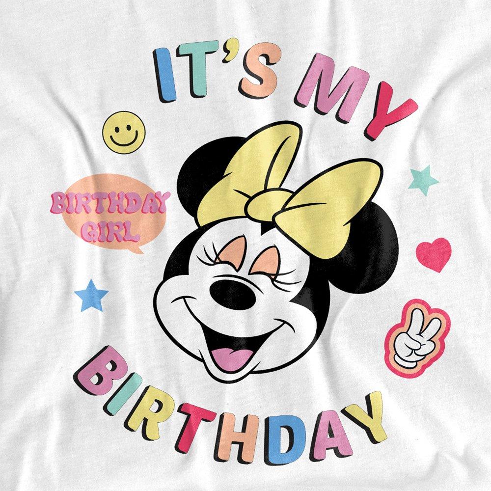 White - Disney - Minnie Mouse Its My Birthday Long Sleeve T-Shirt - 2